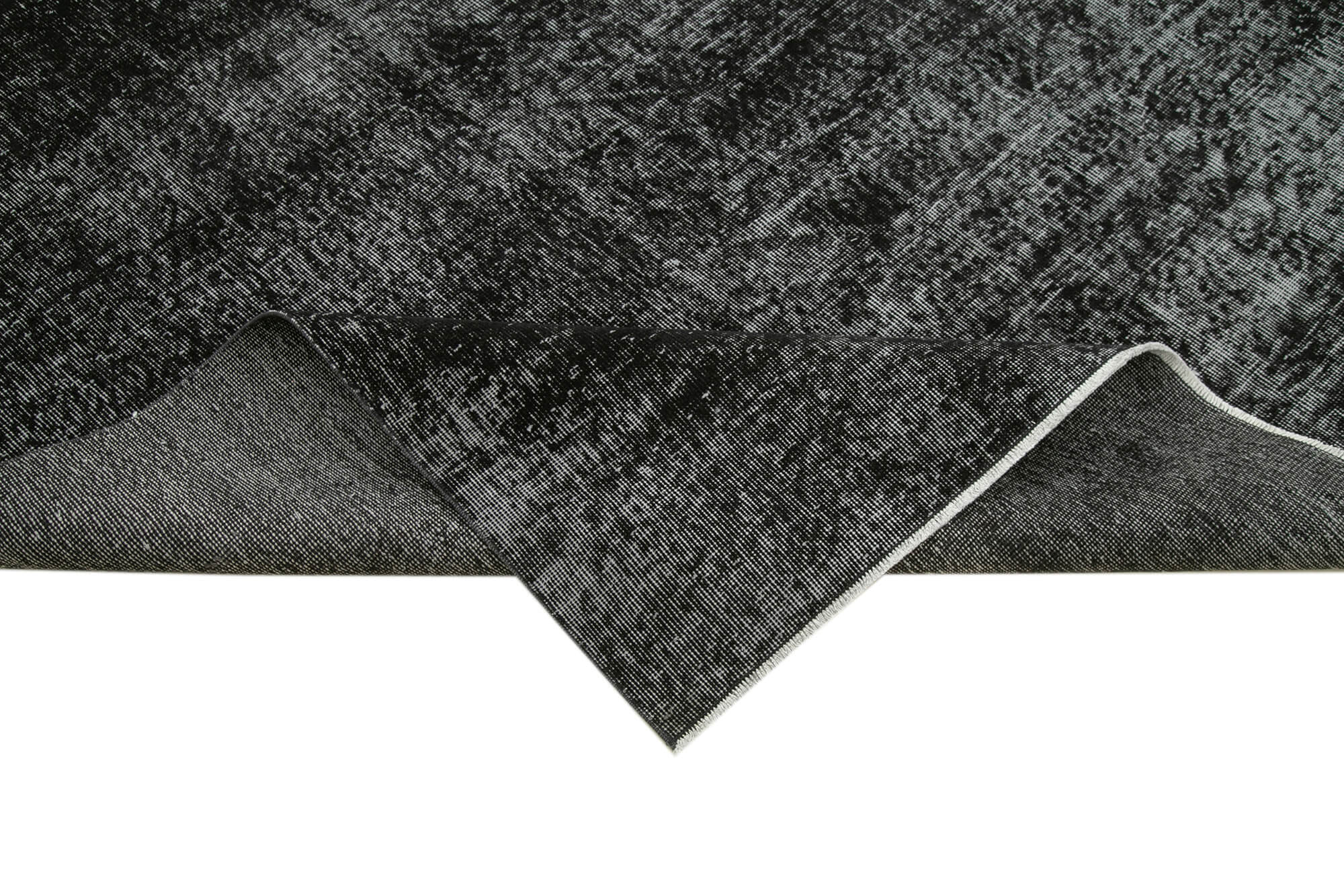 6 x 9 Black Overdyed Rug - 5597