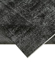 6 x 9 Black Overdyed Rug - 5597