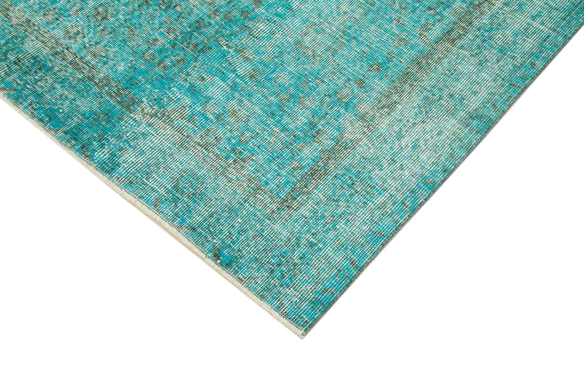 5 x 9 Turquoise Overdyed Rug - 5598