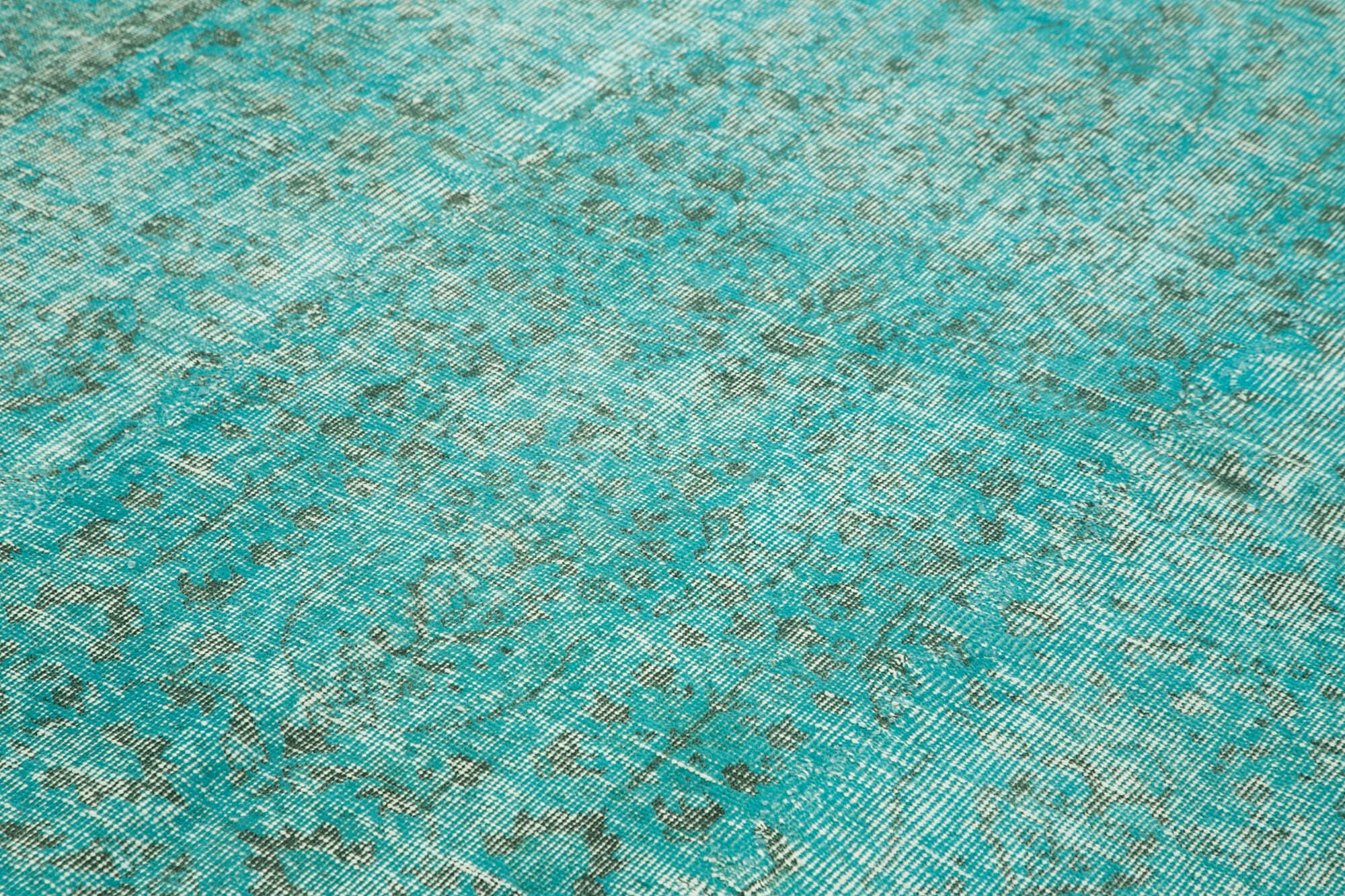 5 x 9 Turquoise Overdyed Rug - 5598