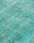 5 x 9 Turquoise Overdyed Rug - 5598