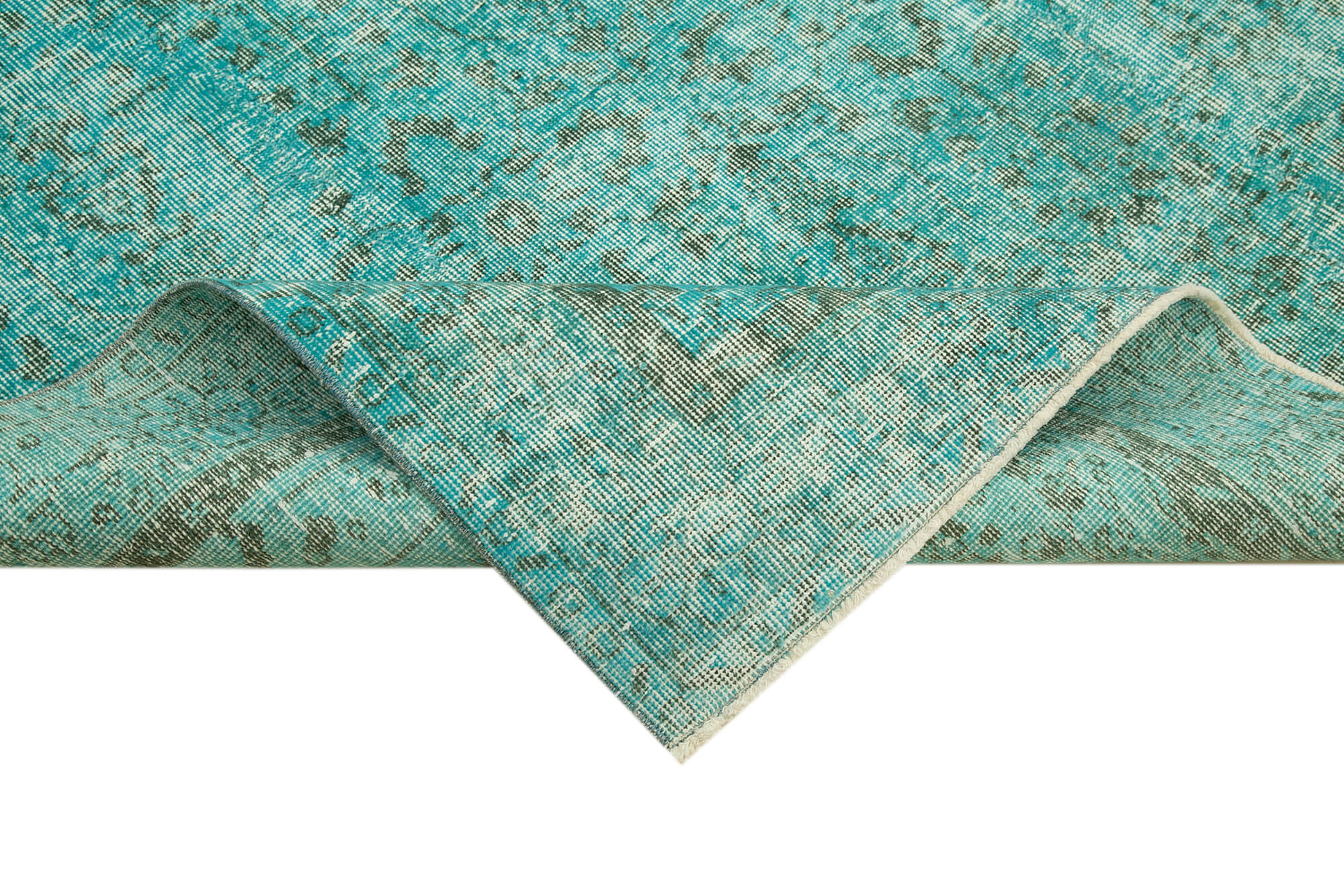 5 x 9 Turquoise Overdyed Rug - 5598