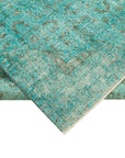 5 x 9 Turquoise Overdyed Rug - 5598