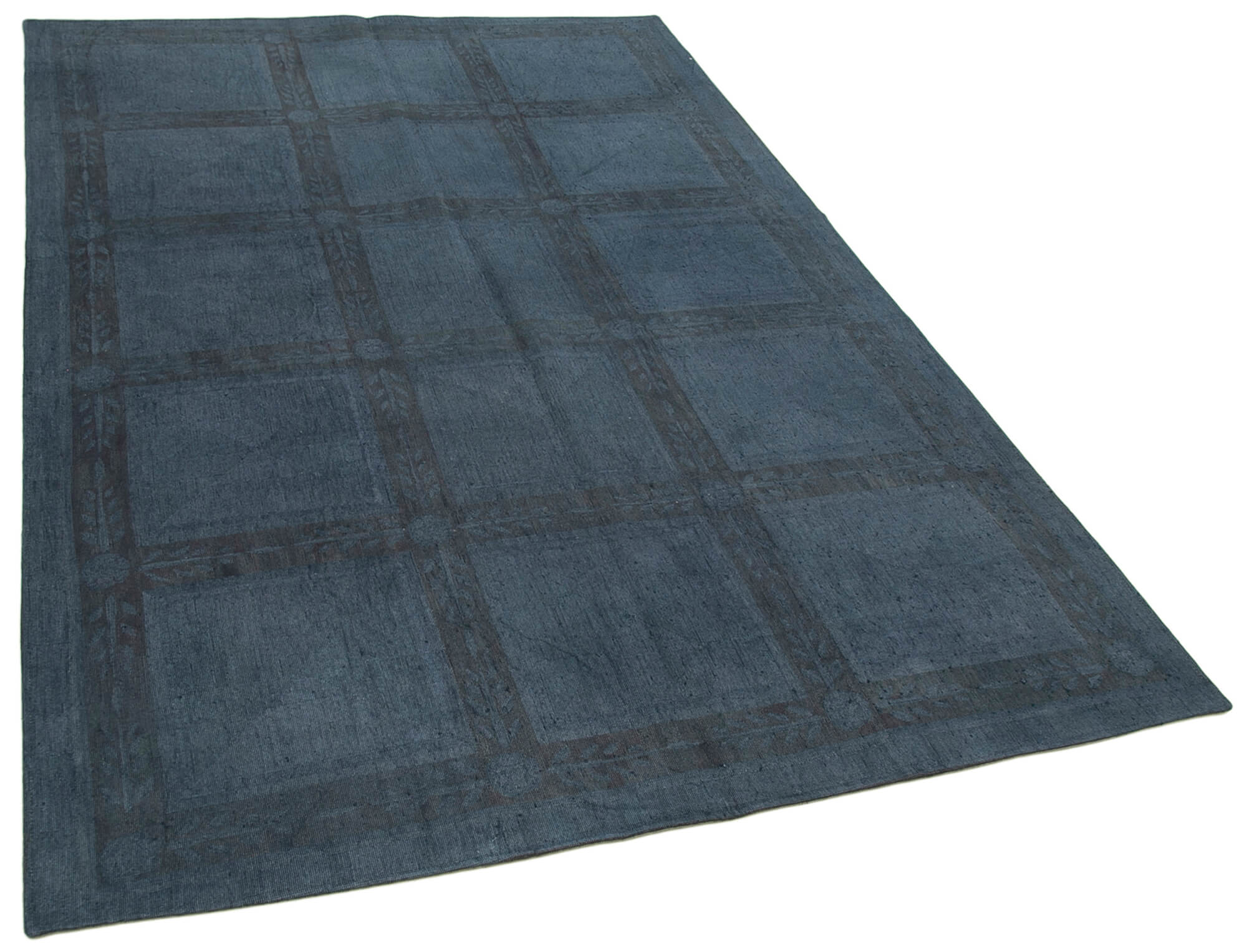 5 x 8 Blue Needlepoint Kilim Rug - 5608