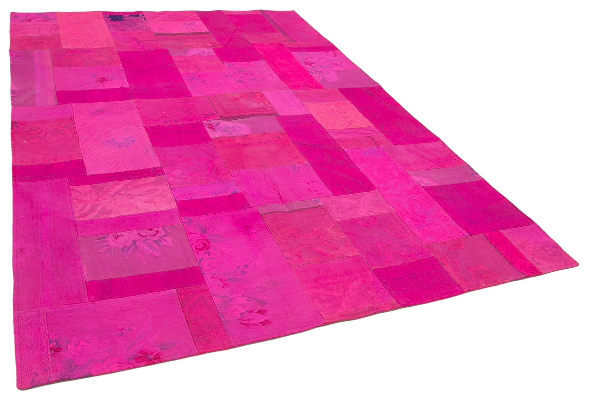 7 x 10 Pink Needlepoint Kilim Rug - 5643