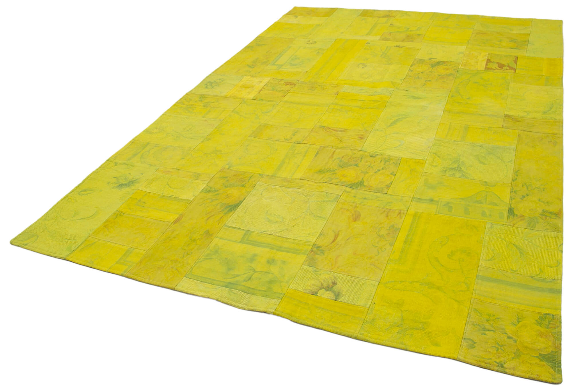 7 x 10 Yellow Needlepoint Kilim Rug - 5648