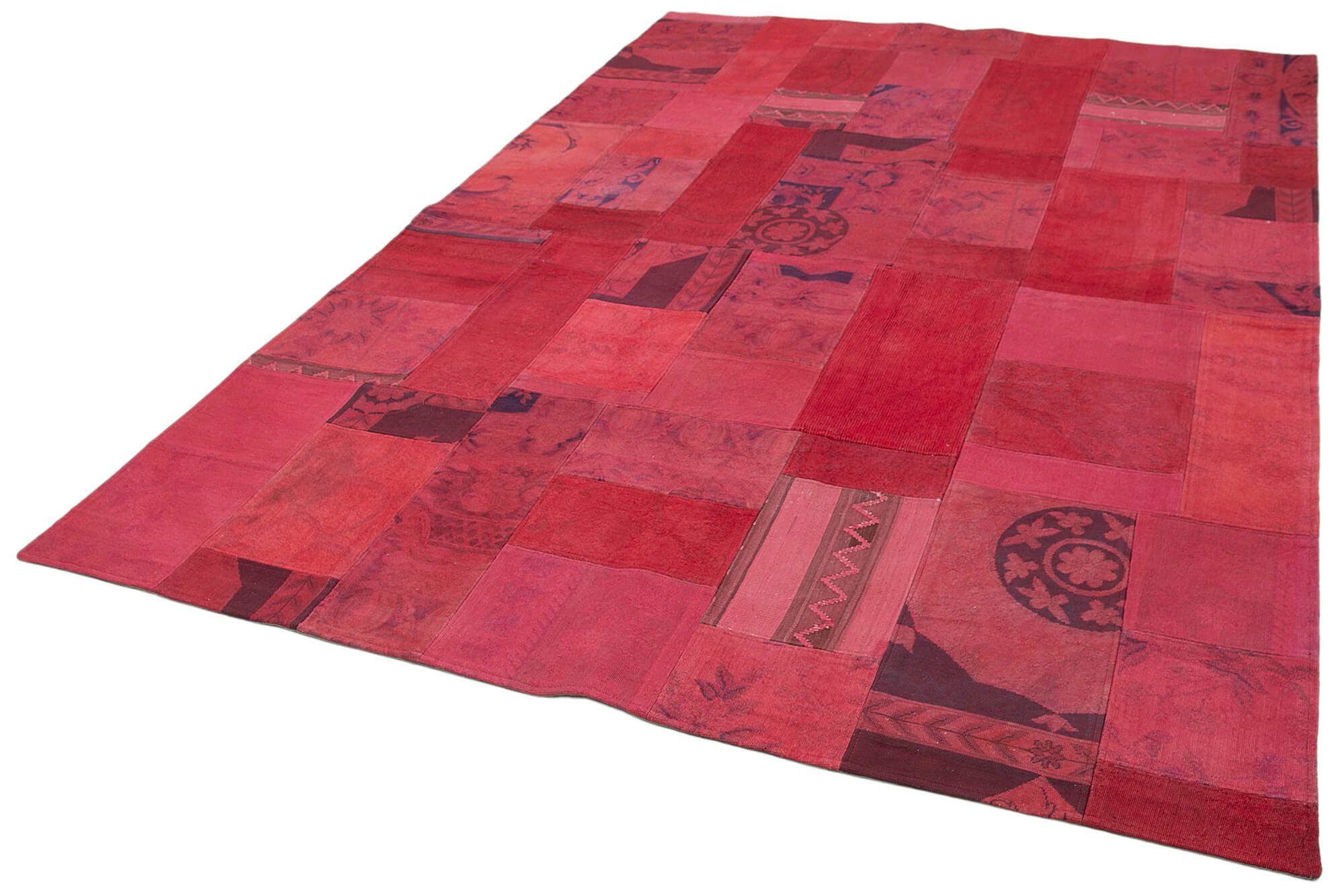 7 x 10 Red Needlepoint Kilim Rug - 5650