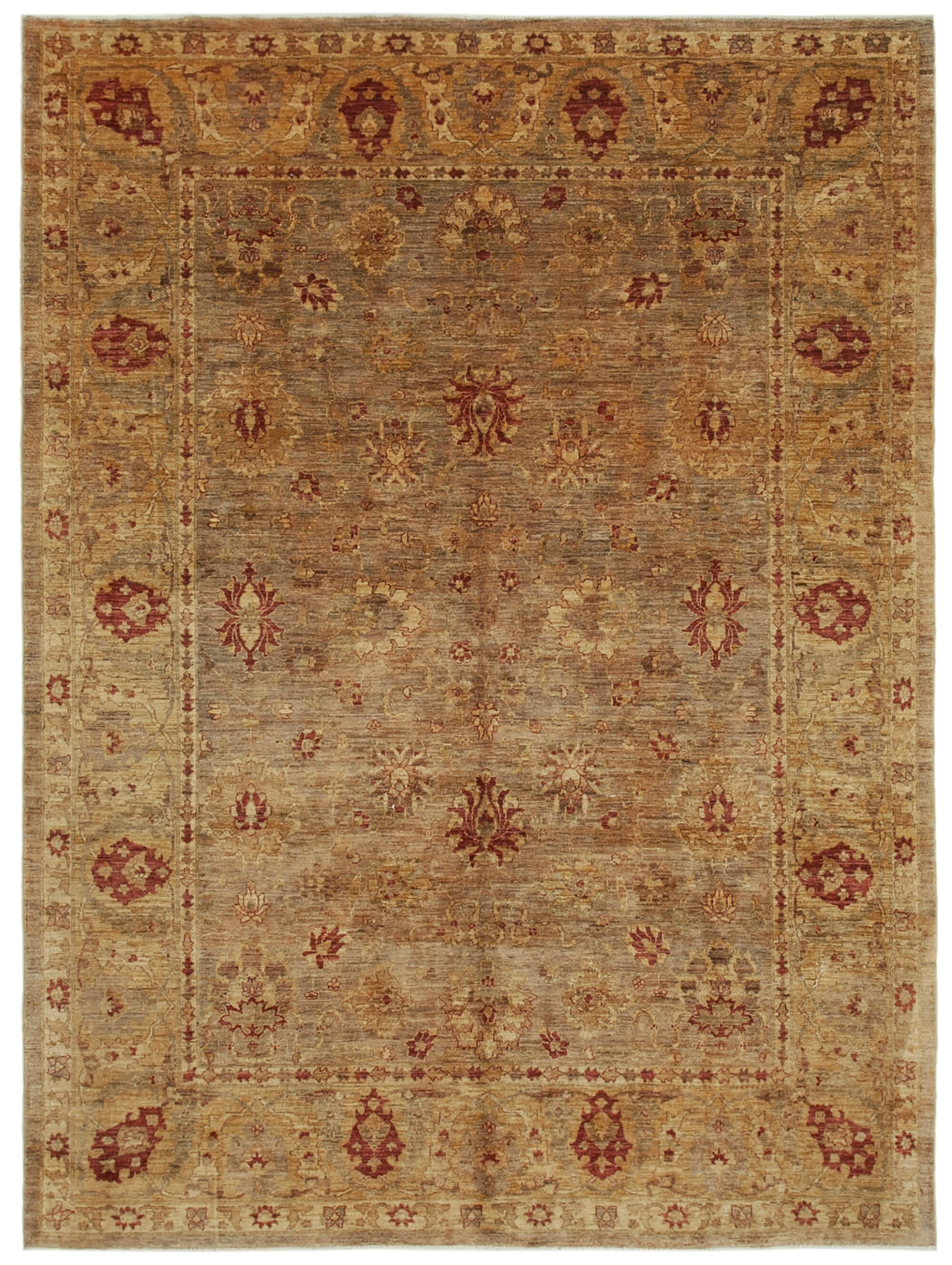 8 x 10 Beige Oushak Rug - 5719