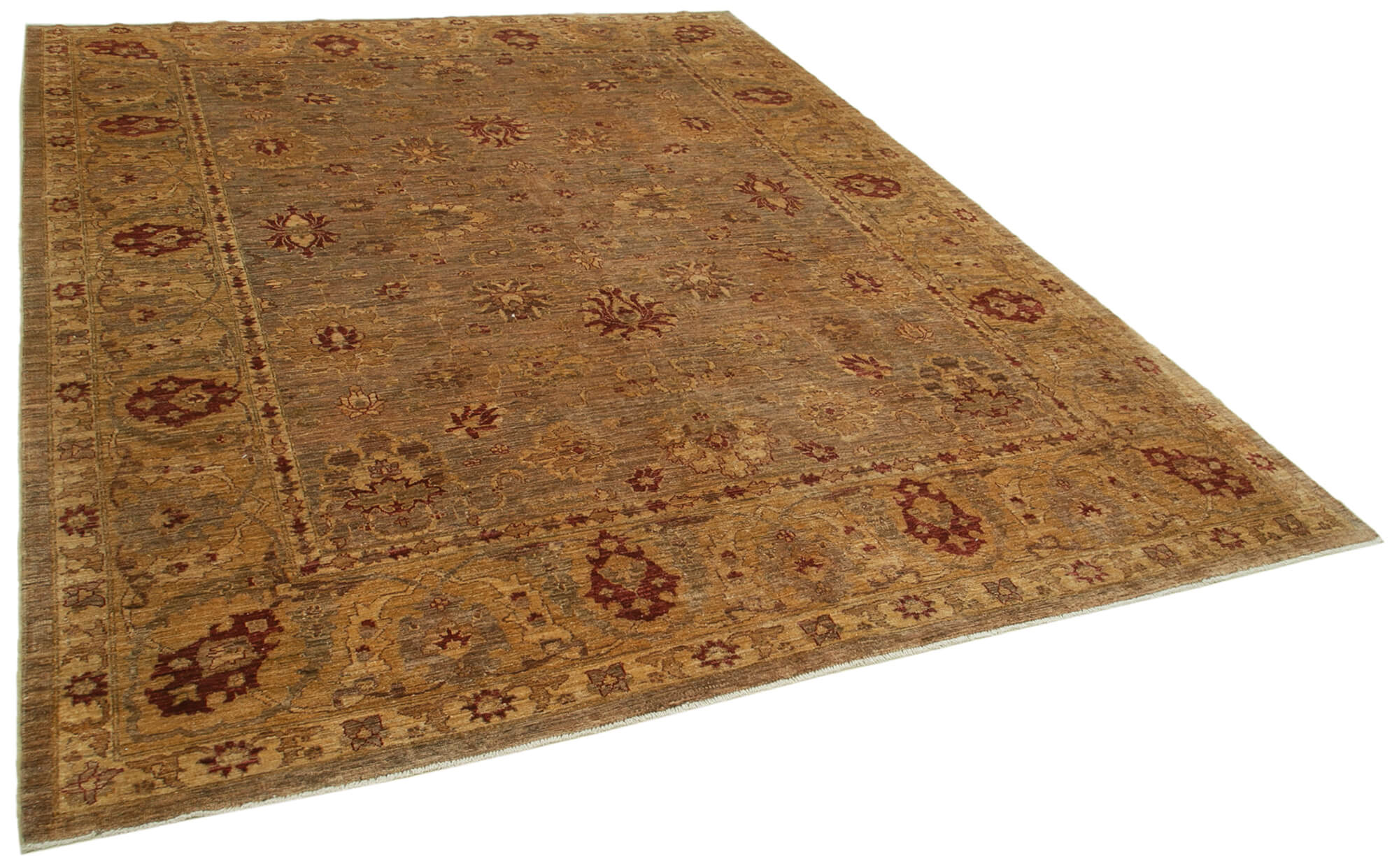 8 x 10 Beige Oushak Rug - 5719