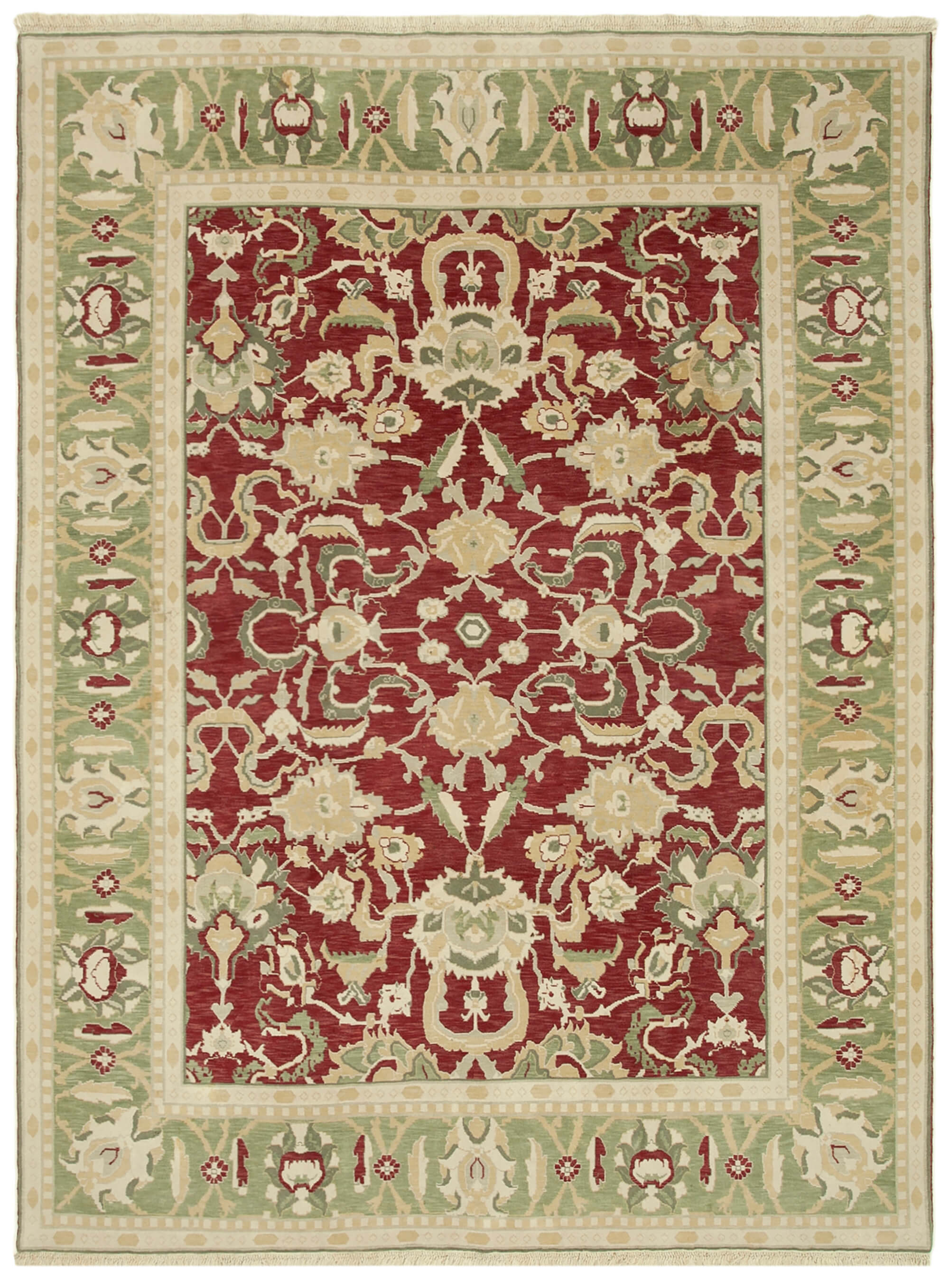 9 x 11 Beige Oushak Rug - 5721