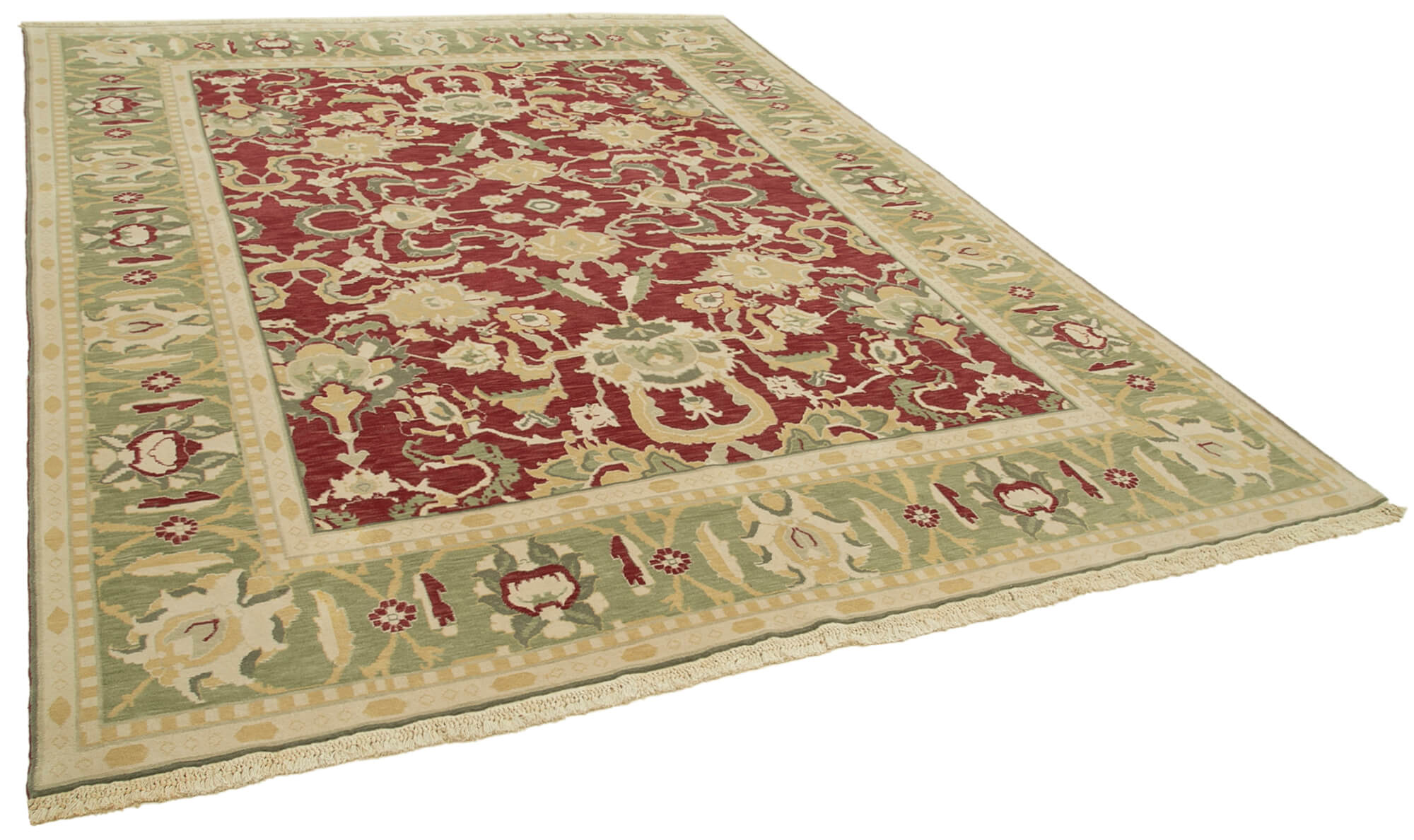 9 x 11 Beige Oushak Rug - 5721