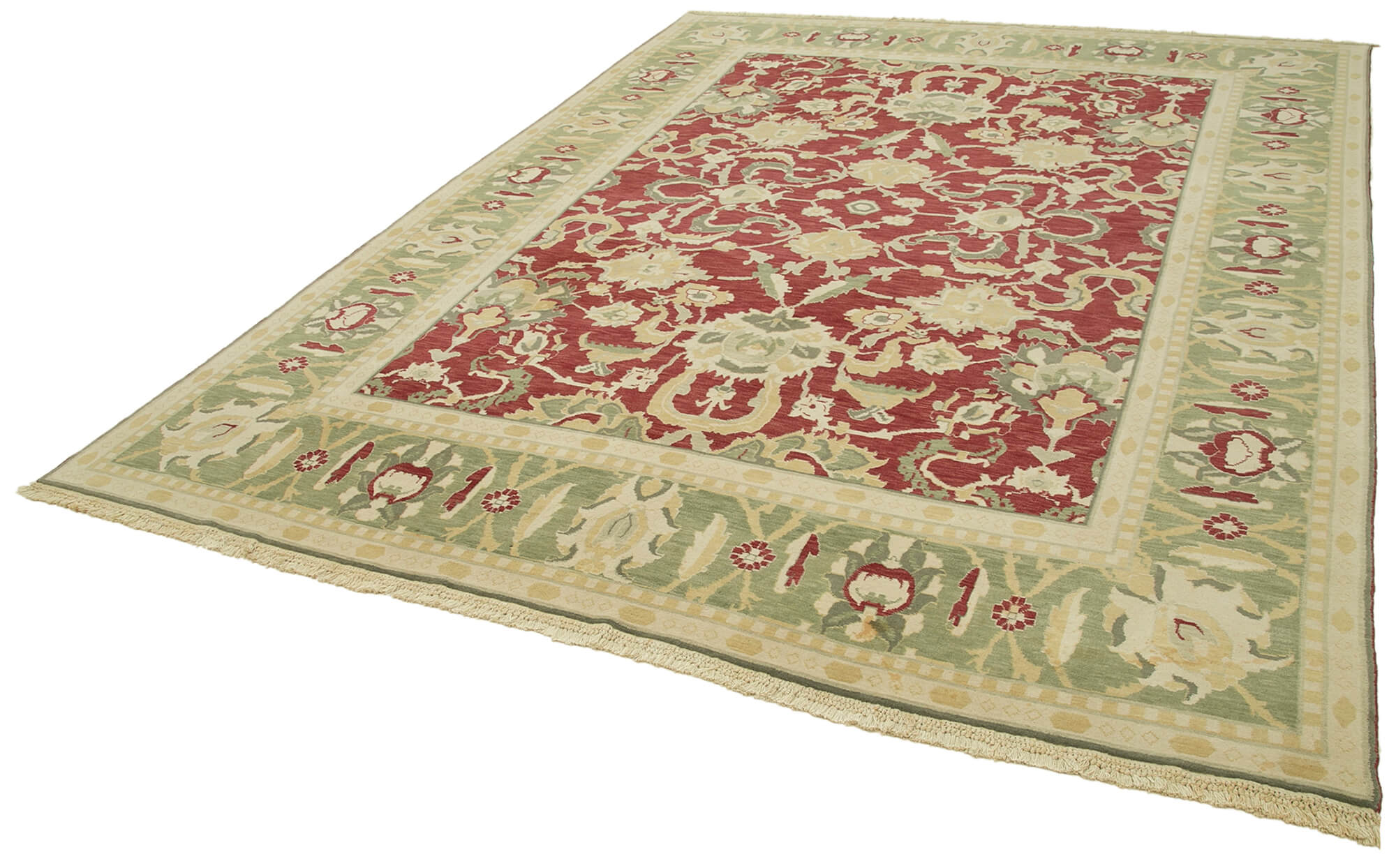 9 x 11 Beige Oushak Rug - 5721