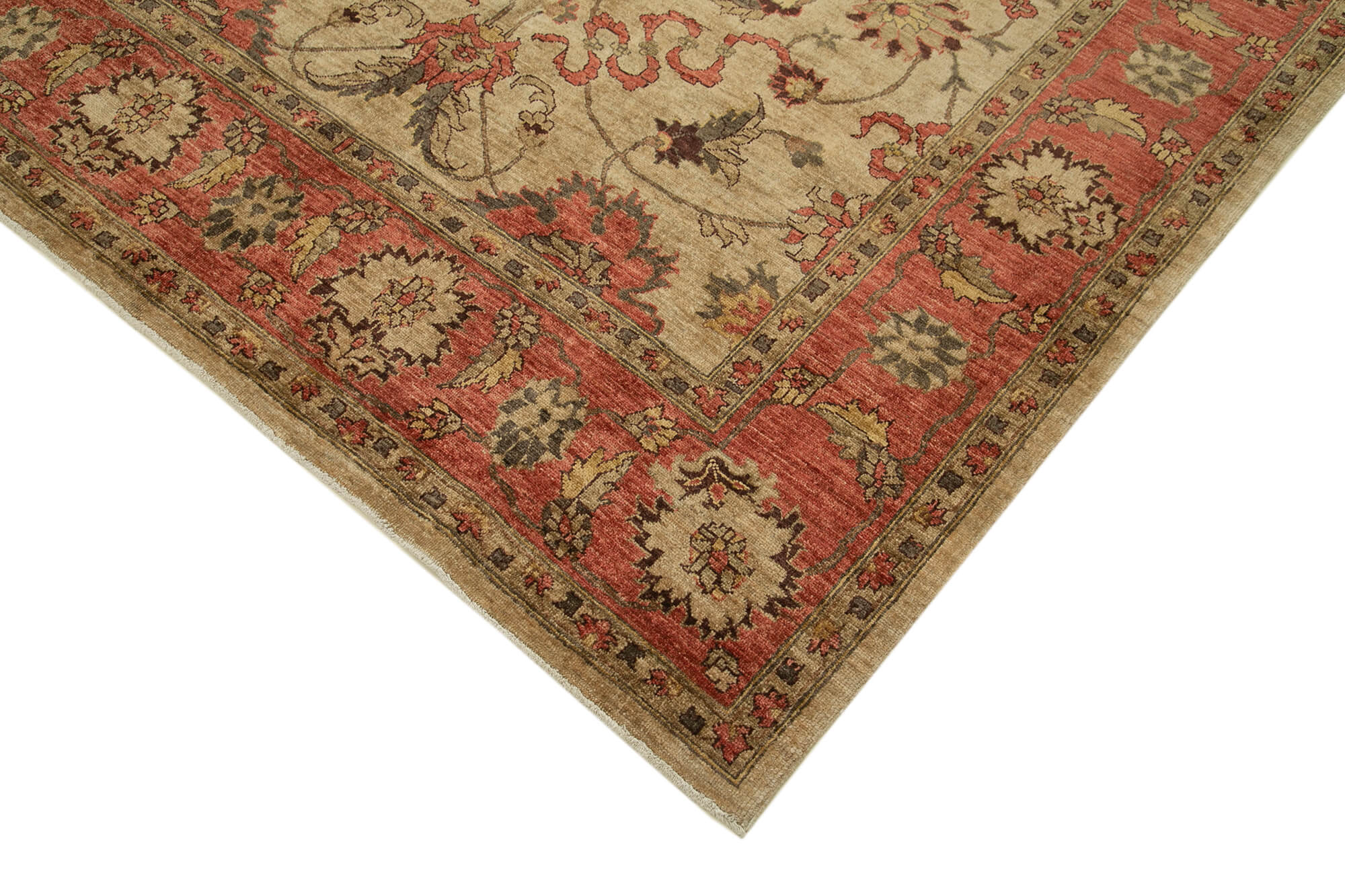 6 x 9 Beige Oushak Rug - 5722