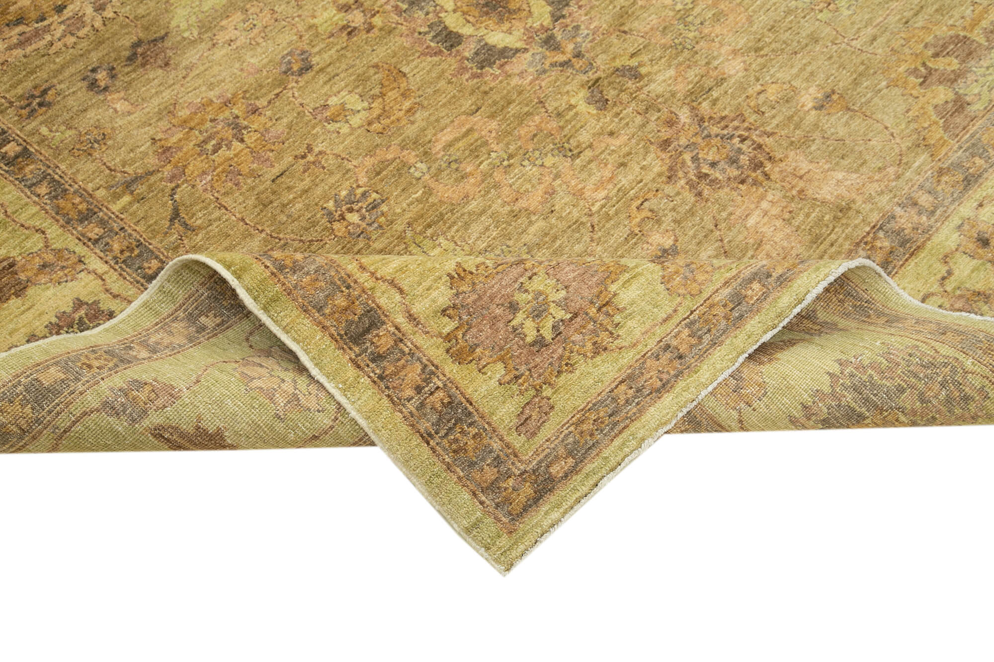 6 x 9 Beige Oushak Rug - 5723