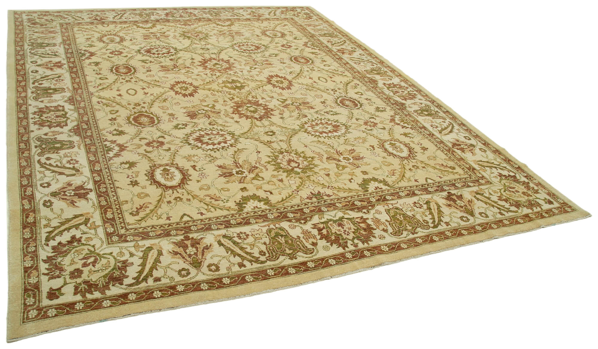 9 x 11 Beige Oushak Rug - 5724