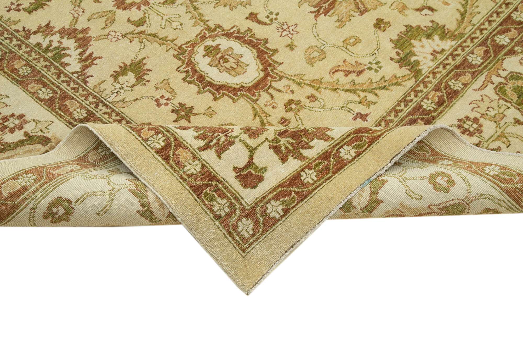 9 x 11 Beige Oushak Rug - 5724