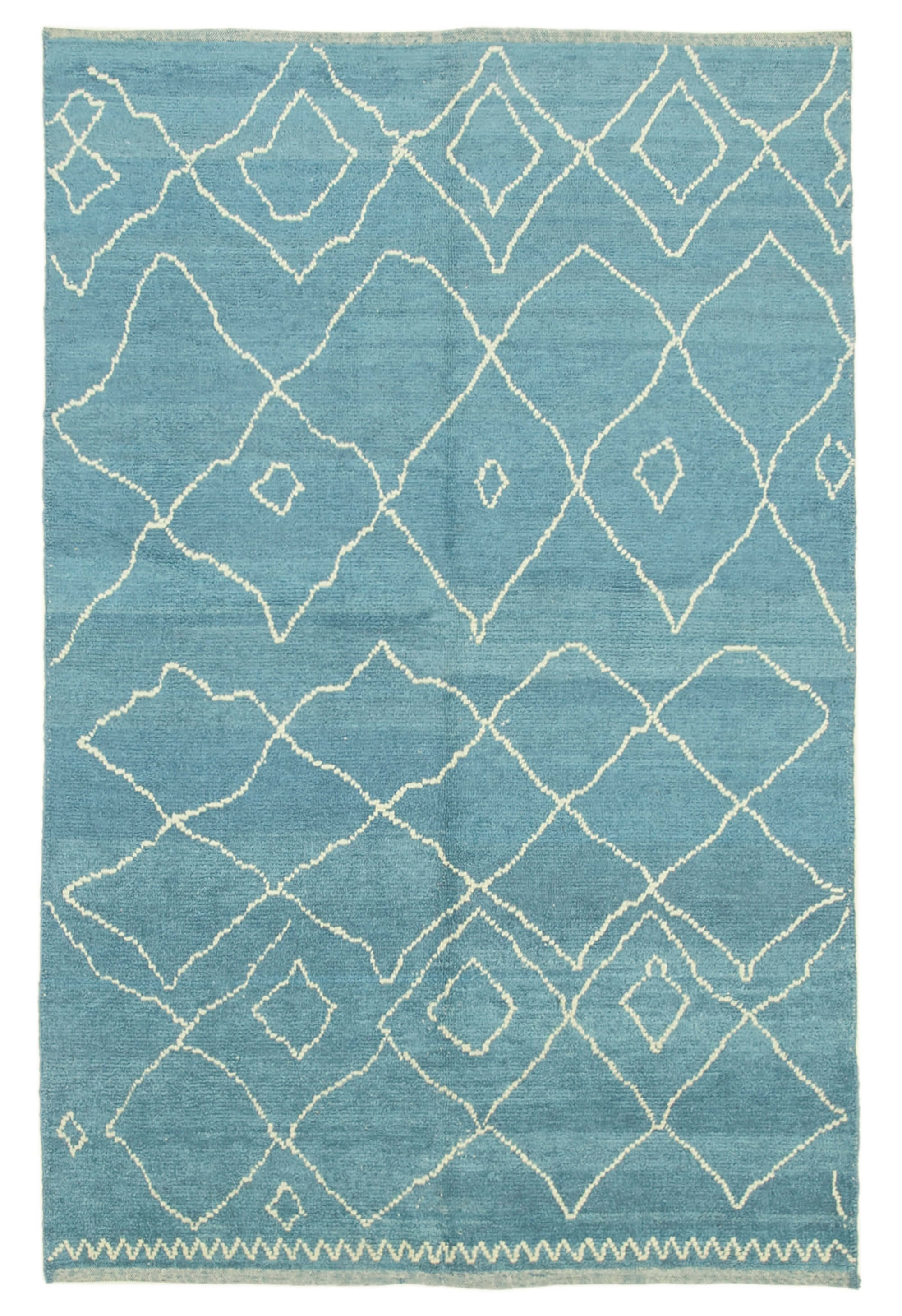 6 x 10 Blue Moroccan Rug - 5736