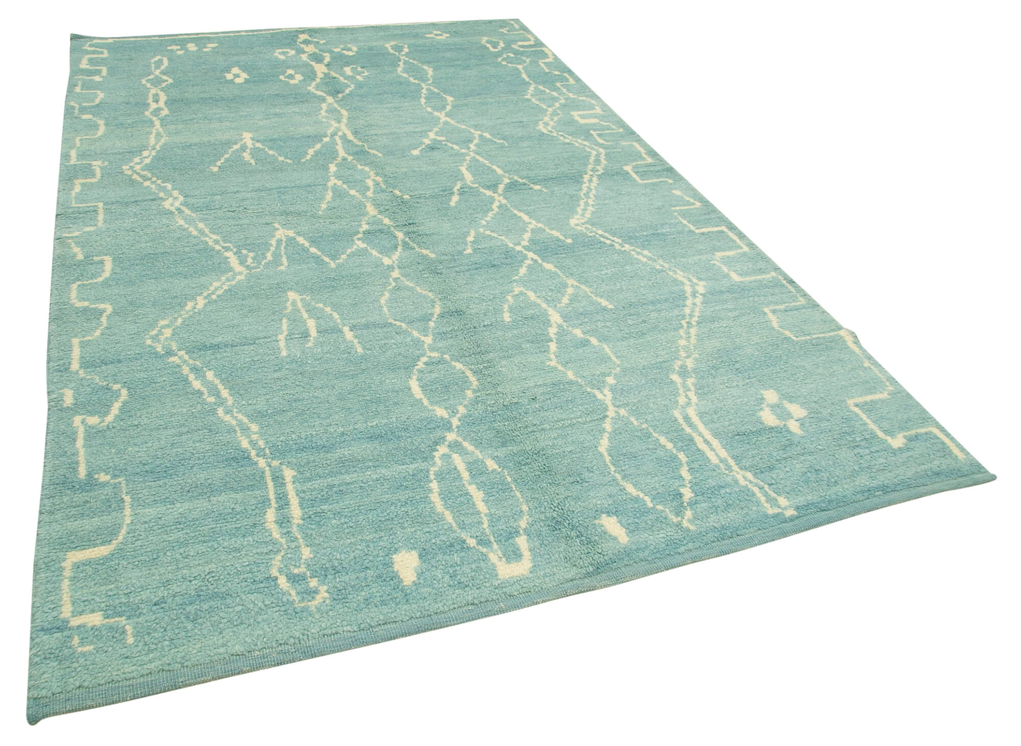 6 x 9 Blue Moroccan Rug - 5737