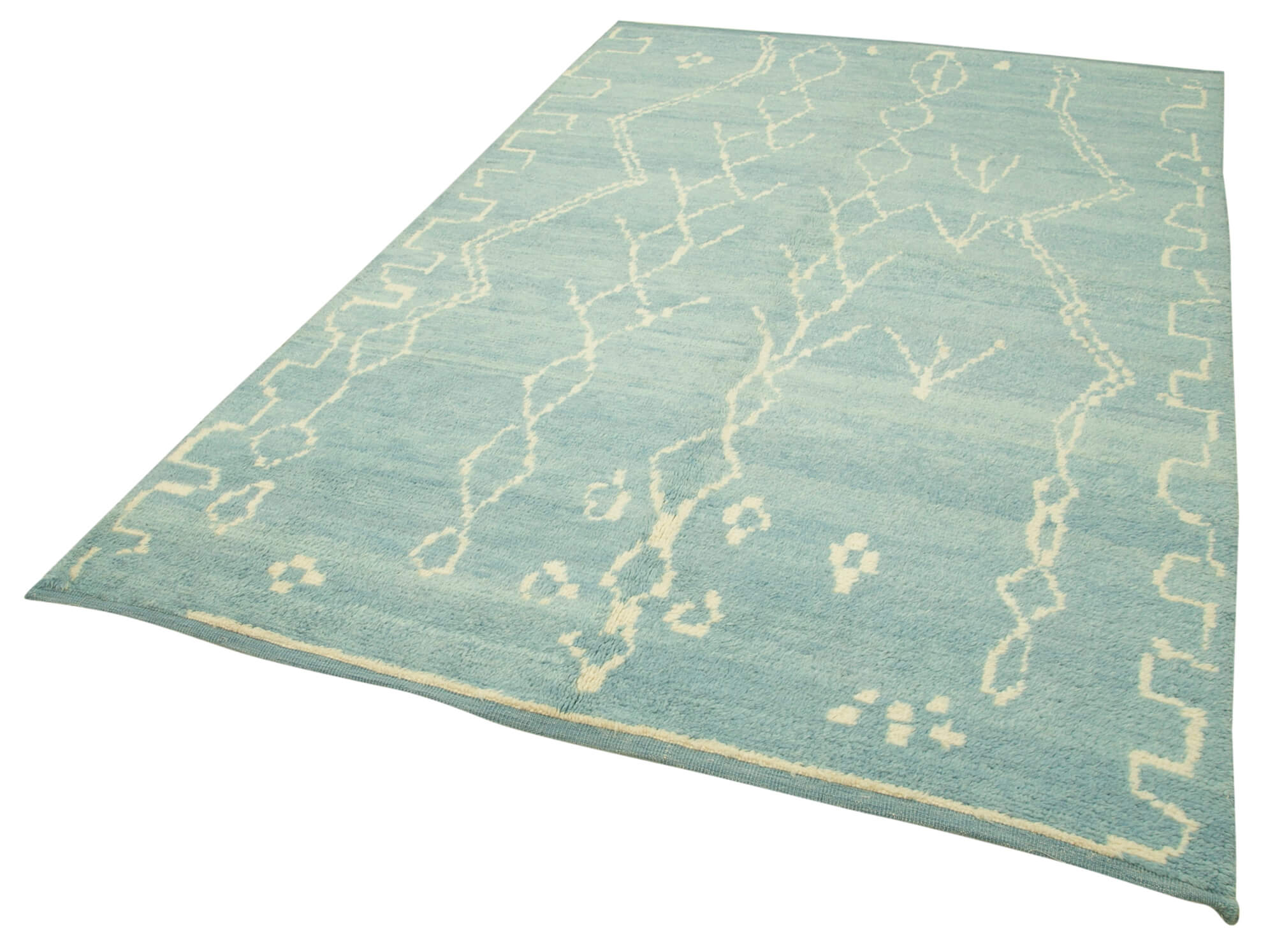 6 x 9 Blue Moroccan Rug - 5737