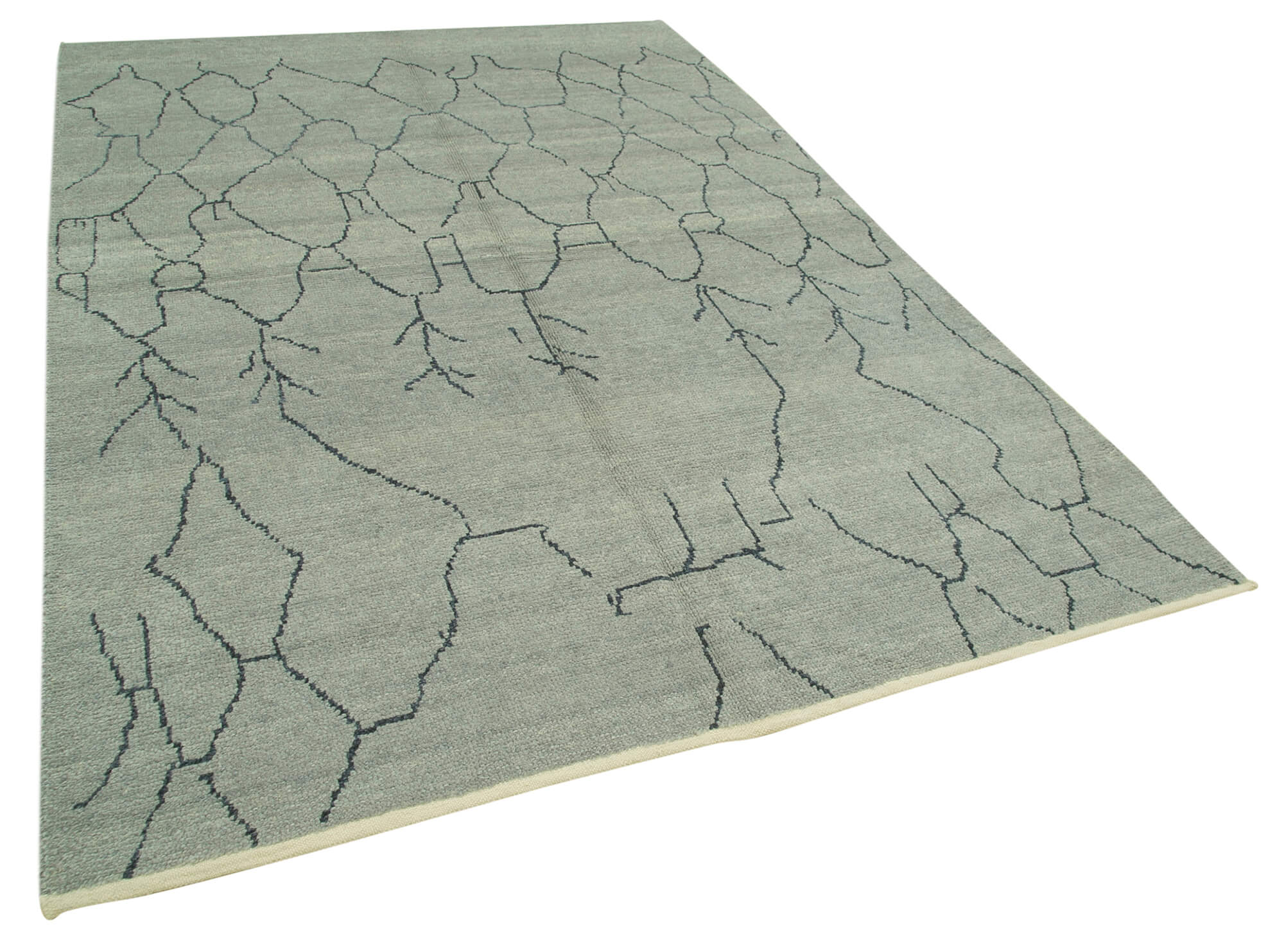 6 x 9 Grey Moroccan Rug - 5739