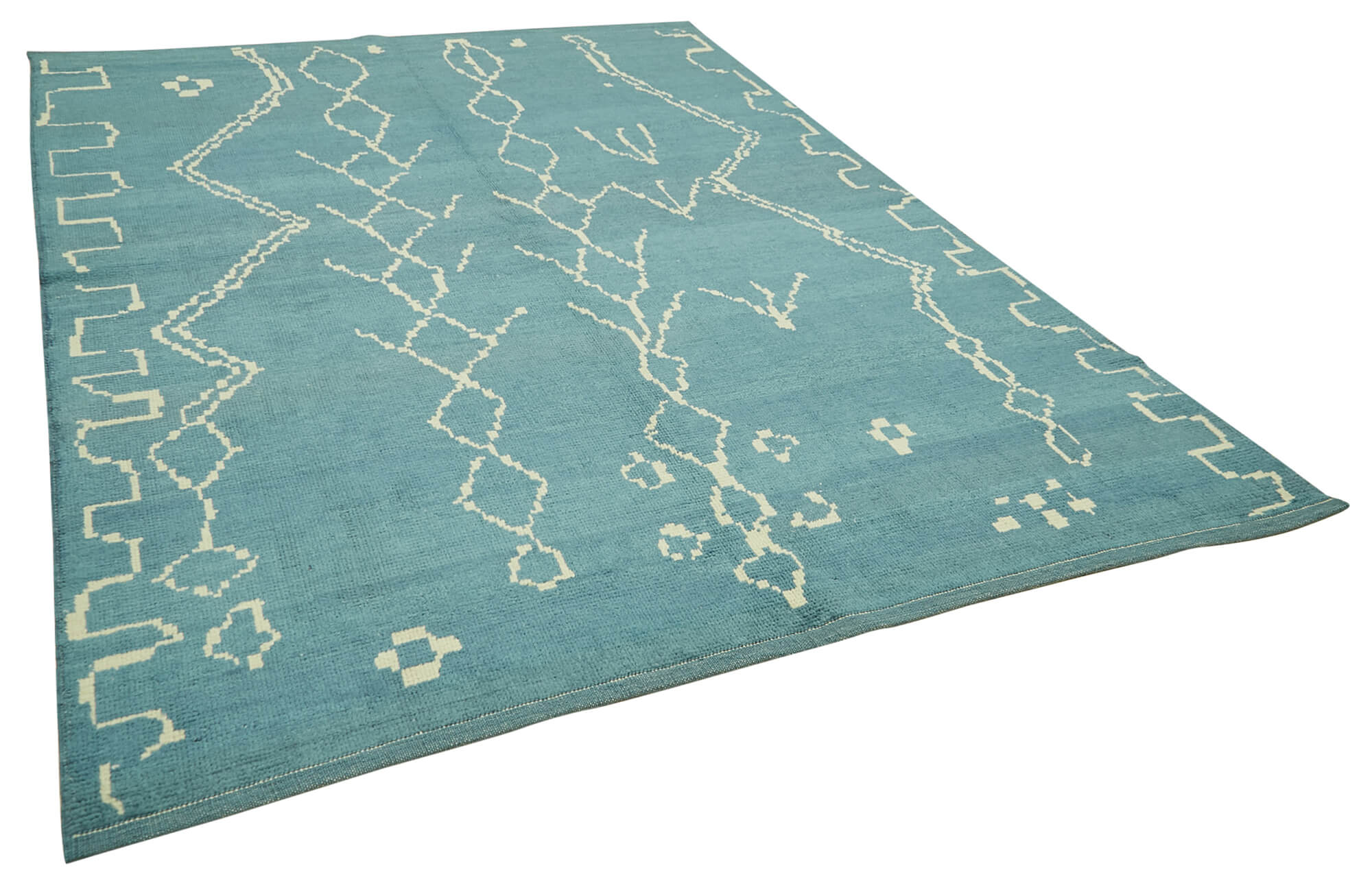 7 x 9 Blue Moroccan Rug - 5745