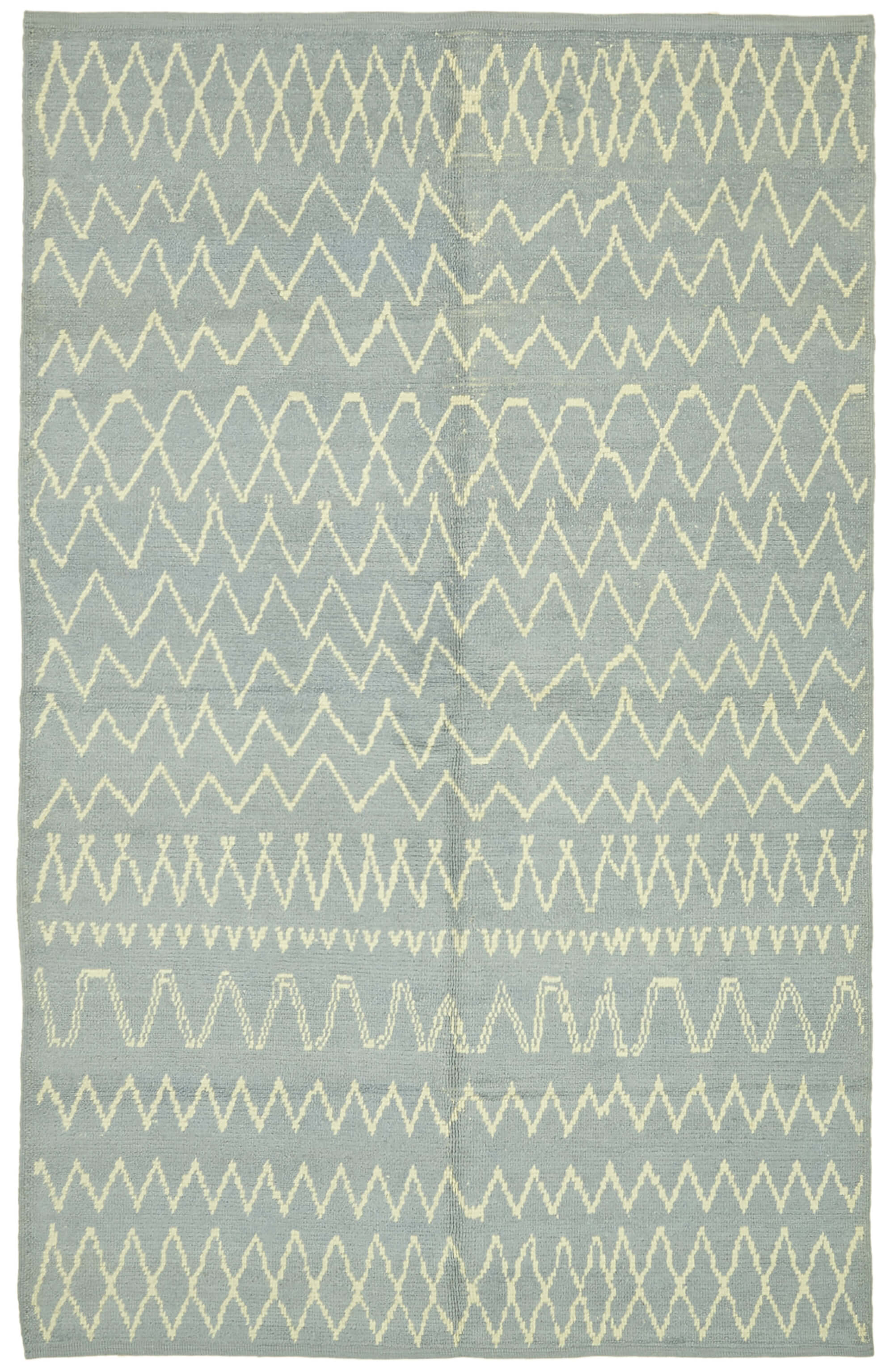 6 x 9 Blue Moroccan Rug - 5752