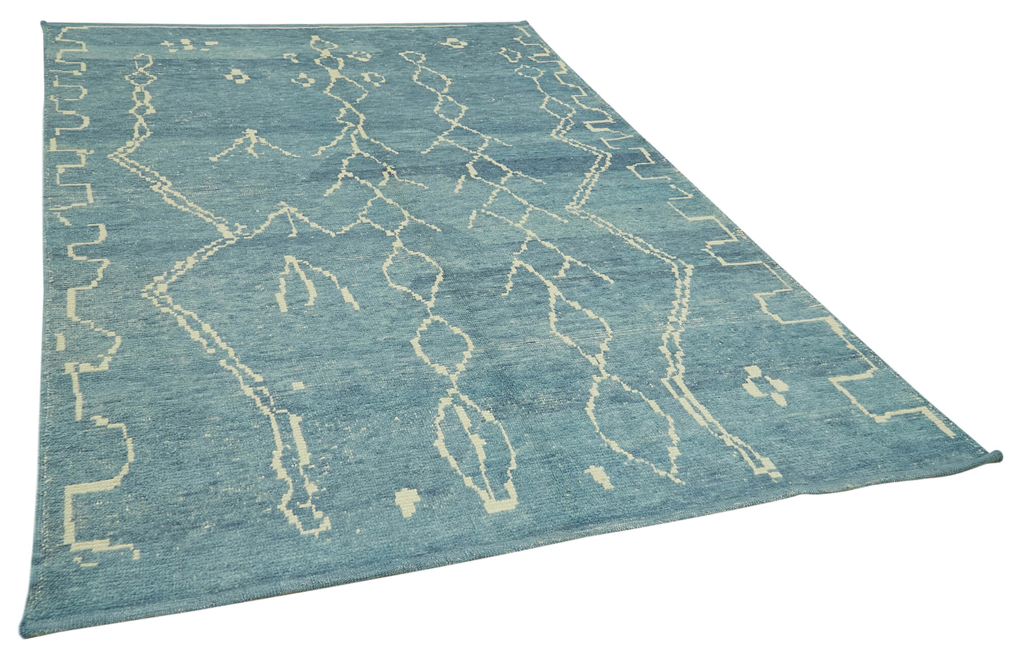 6 x 9 Blue Moroccan Rug - 5754