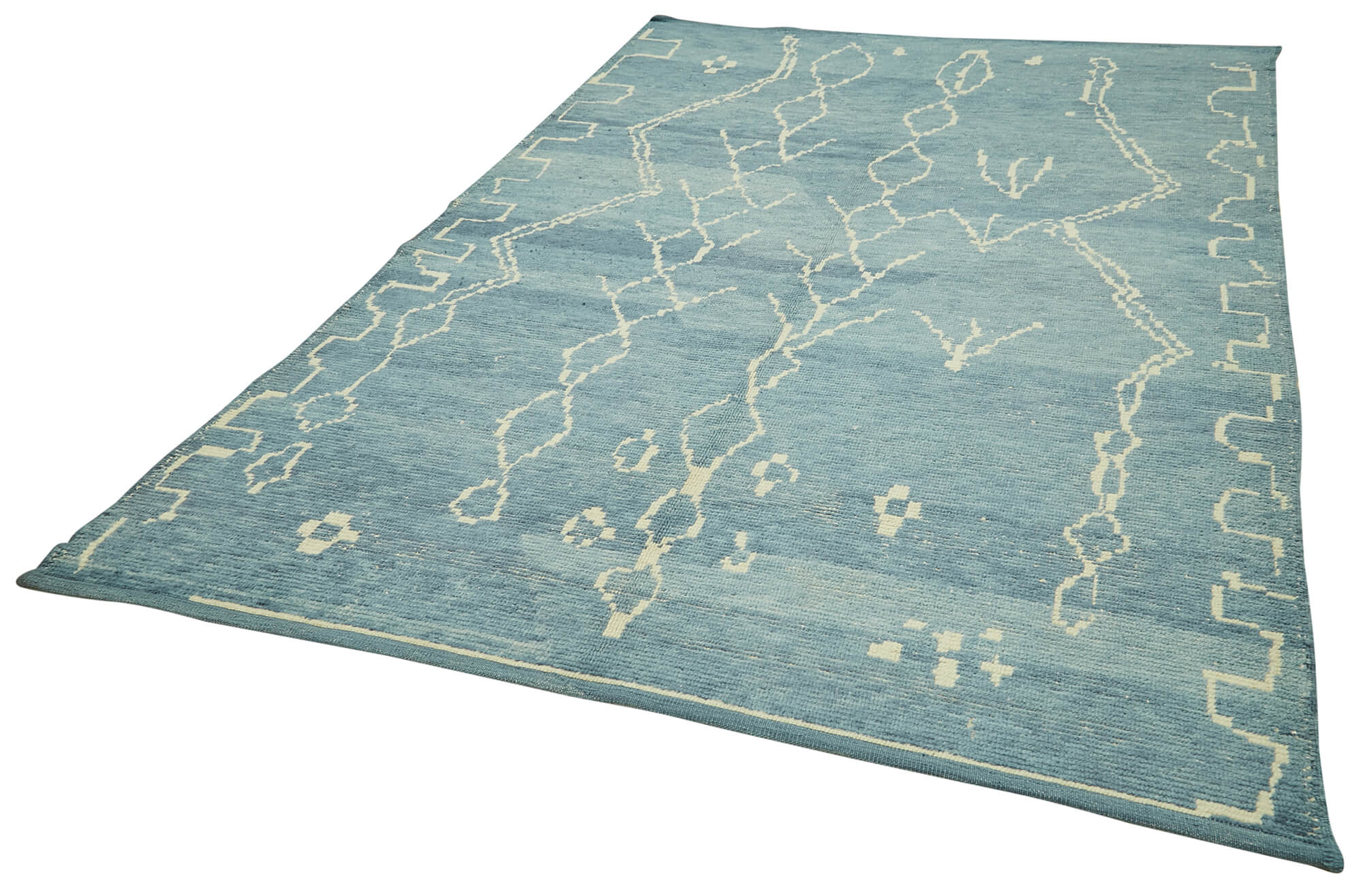 6 x 9 Blue Moroccan Rug - 5754