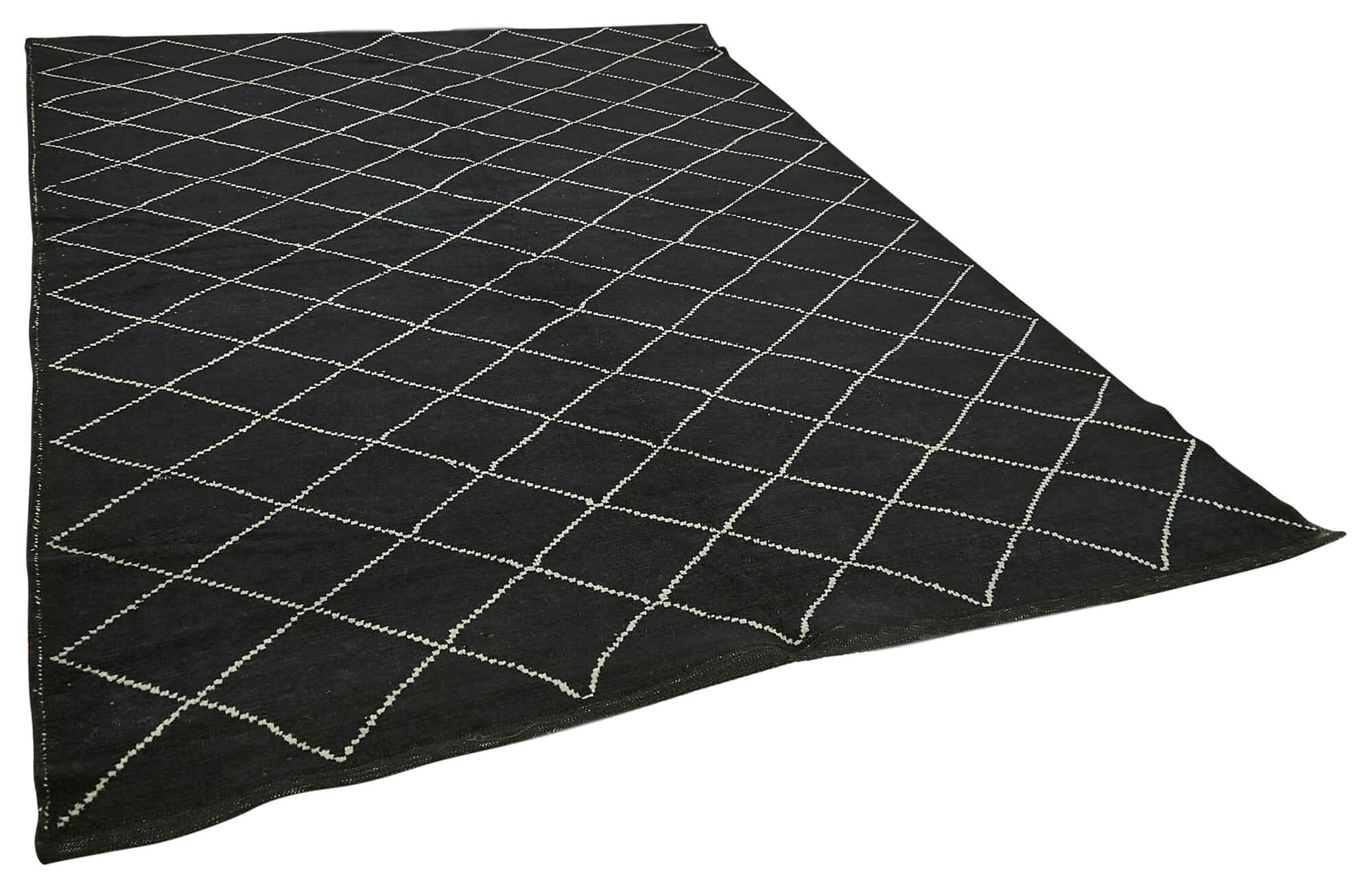 7 x 10 Black Moroccan Rug - 5755