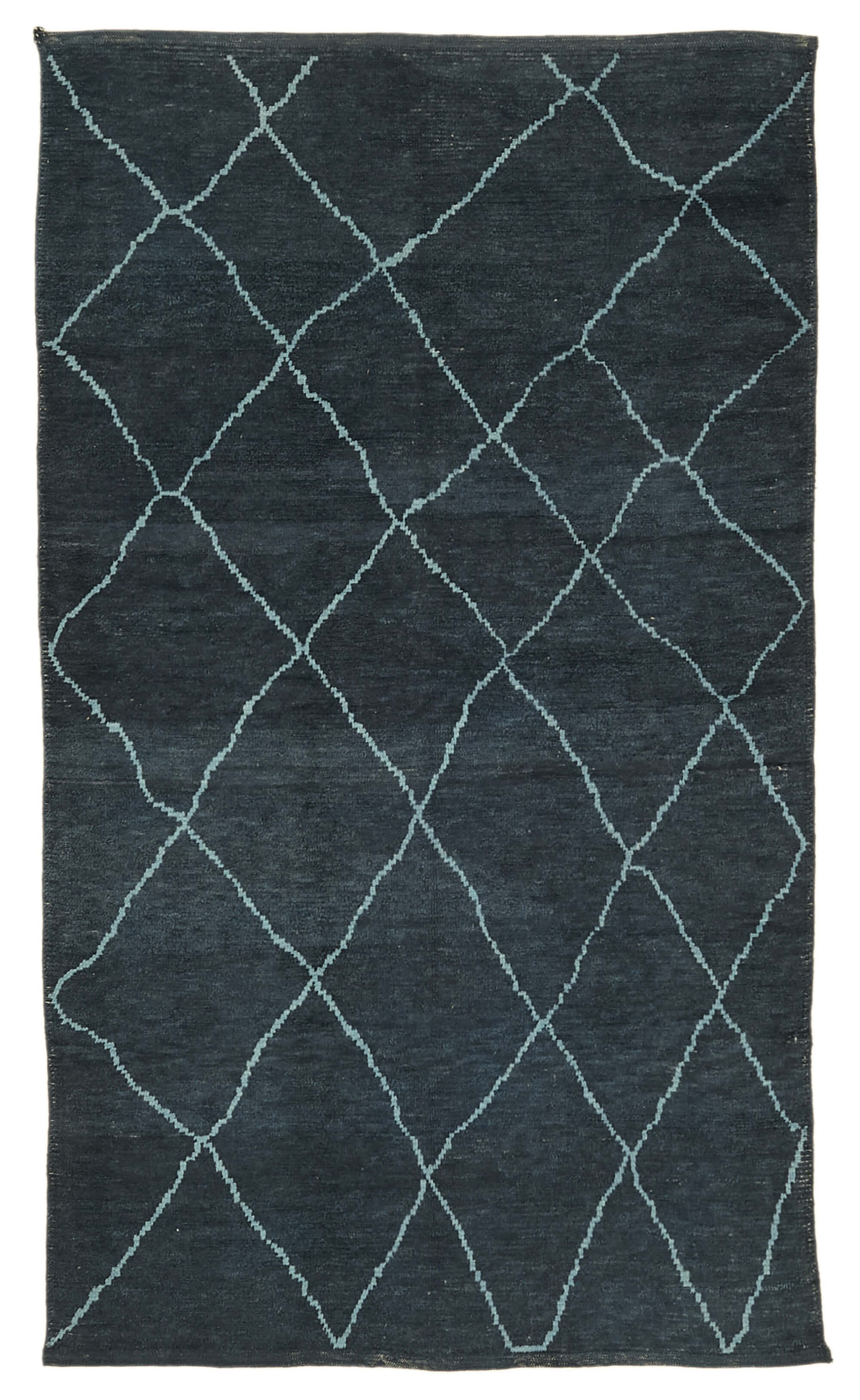 5 x 9 Blue Moroccan Rug - 5768