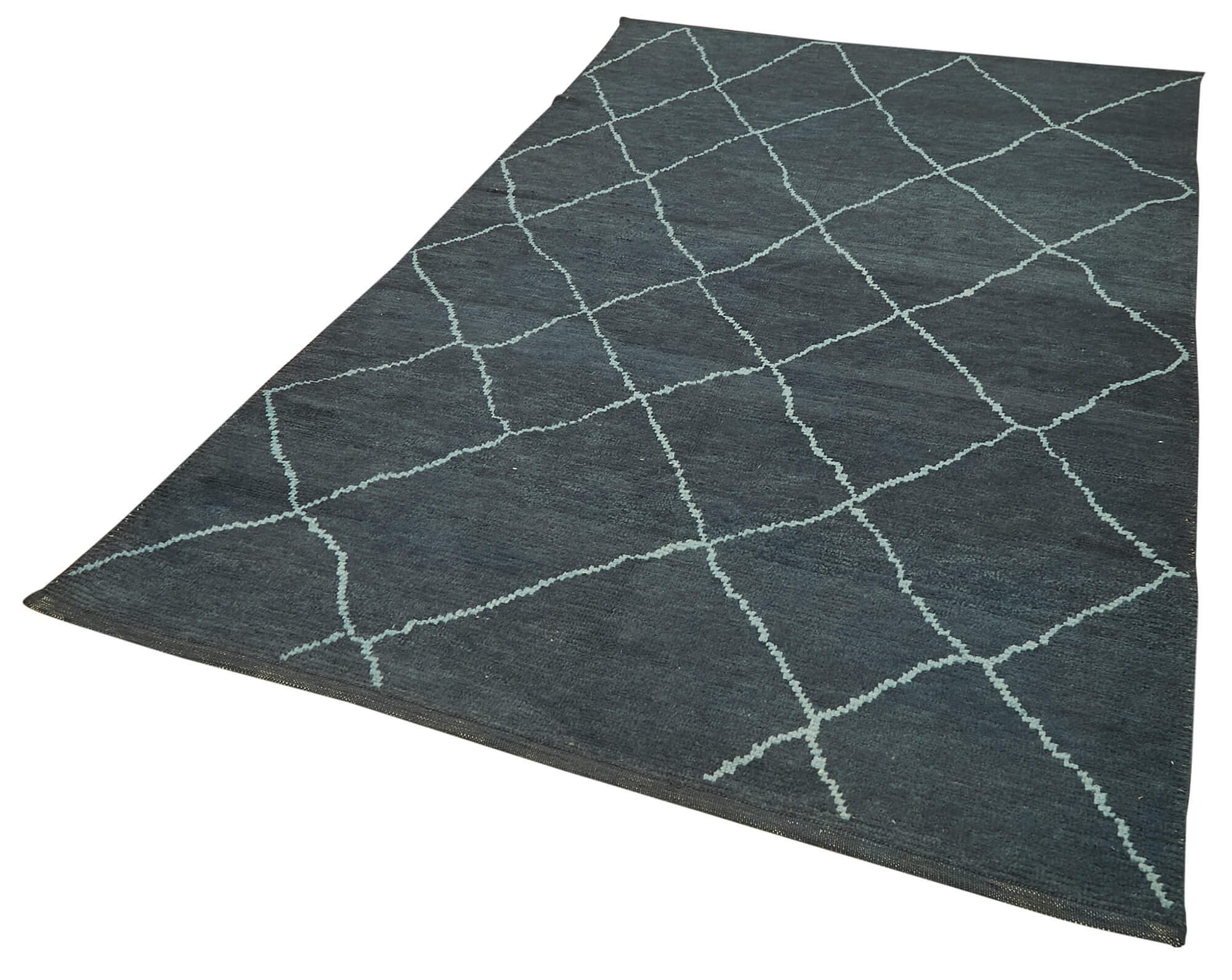 5 x 9 Blue Moroccan Rug - 5768