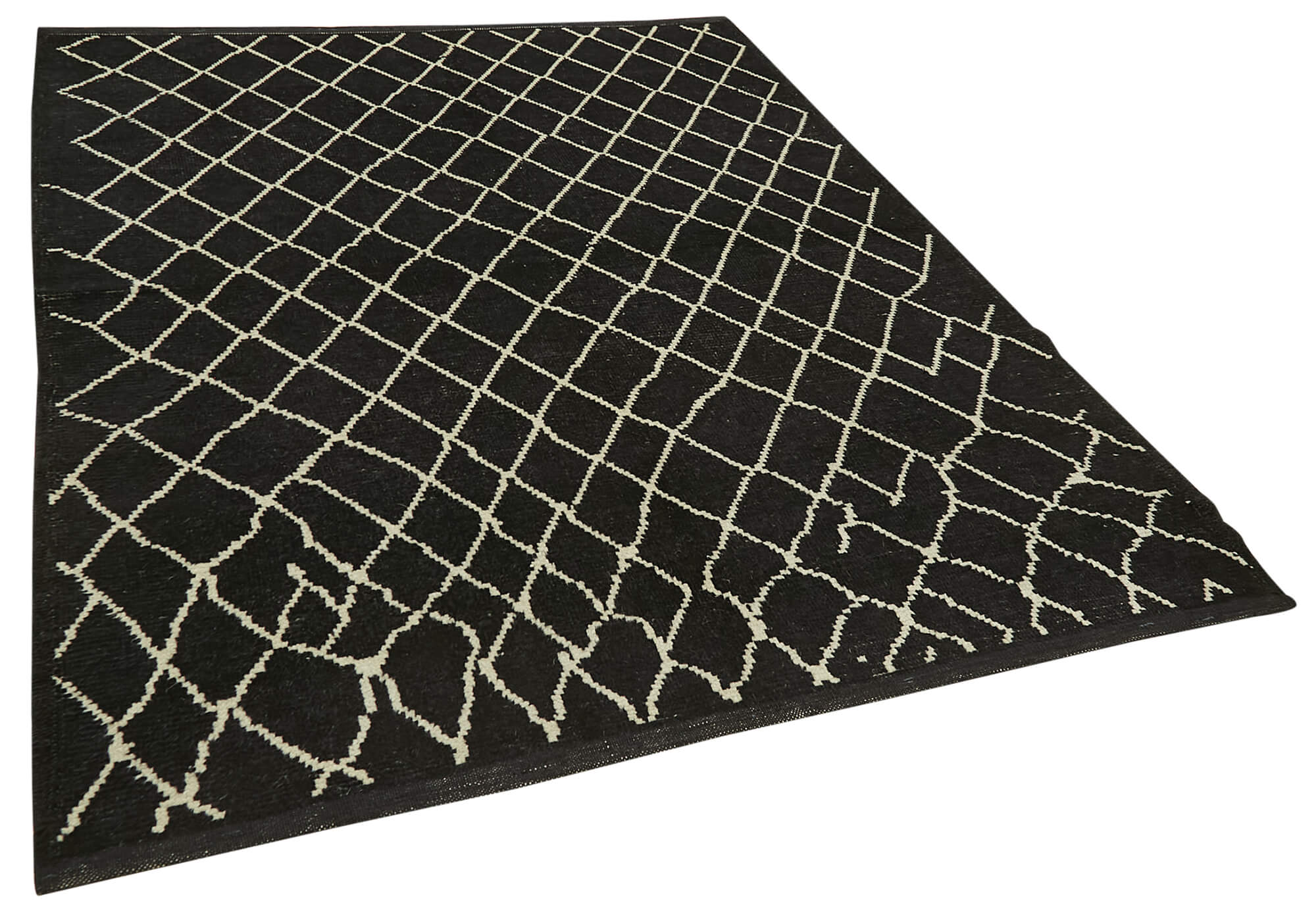 6 x 8 Black Moroccan Rug - 5772