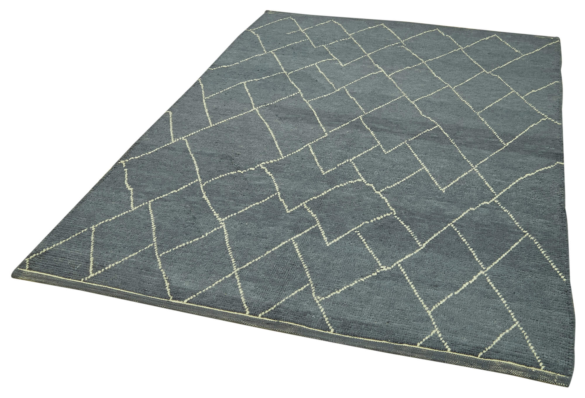 5 x 8 Grey Moroccan Rug - 5775