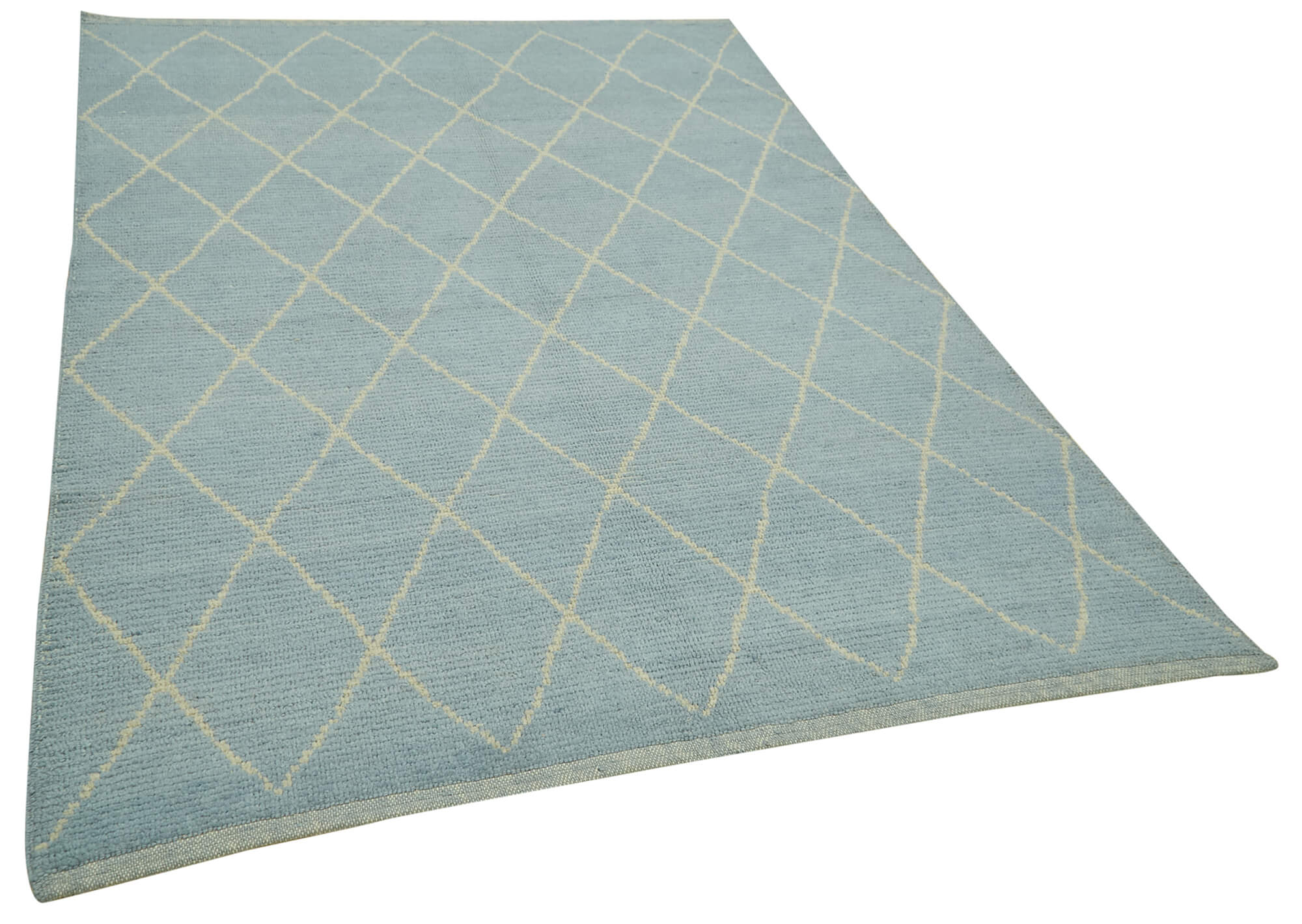 5 x 7 Blue Moroccan Rug - 5776