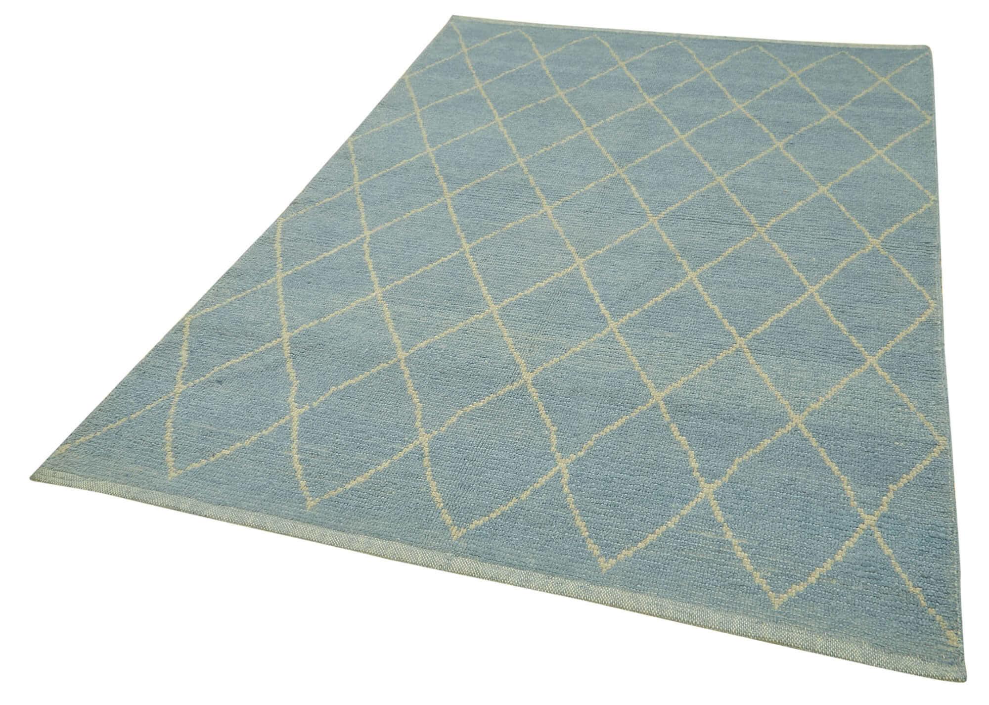 5 x 7 Blue Moroccan Rug - 5776