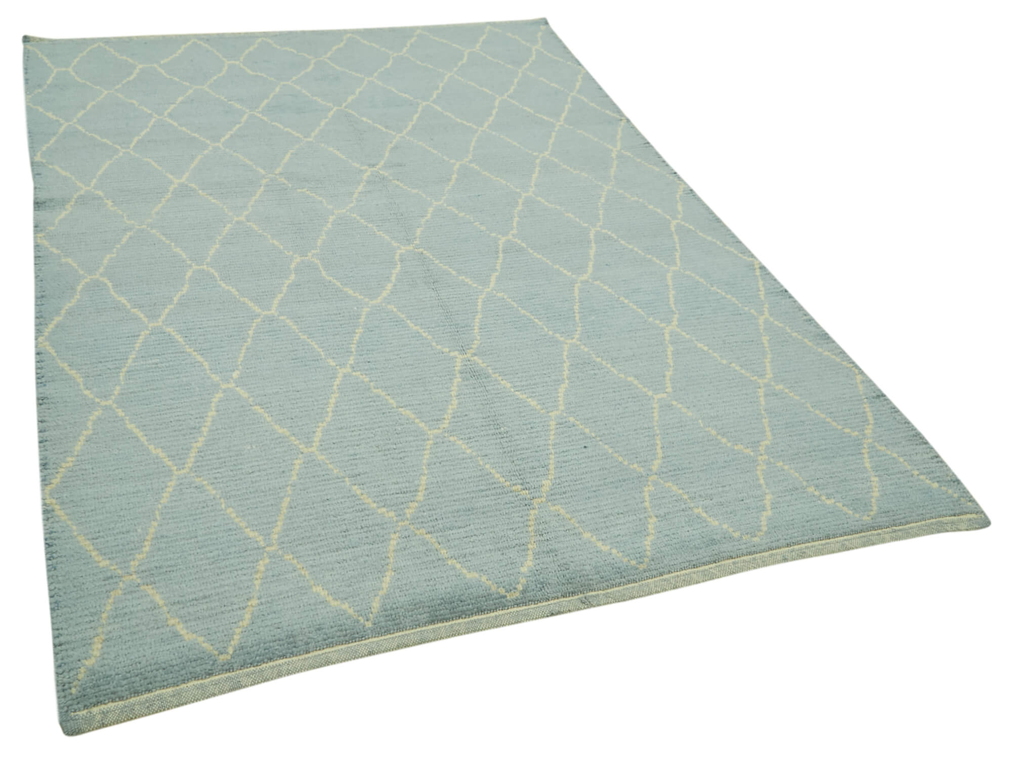 5 x 8 Blue Moroccan Rug - 5777