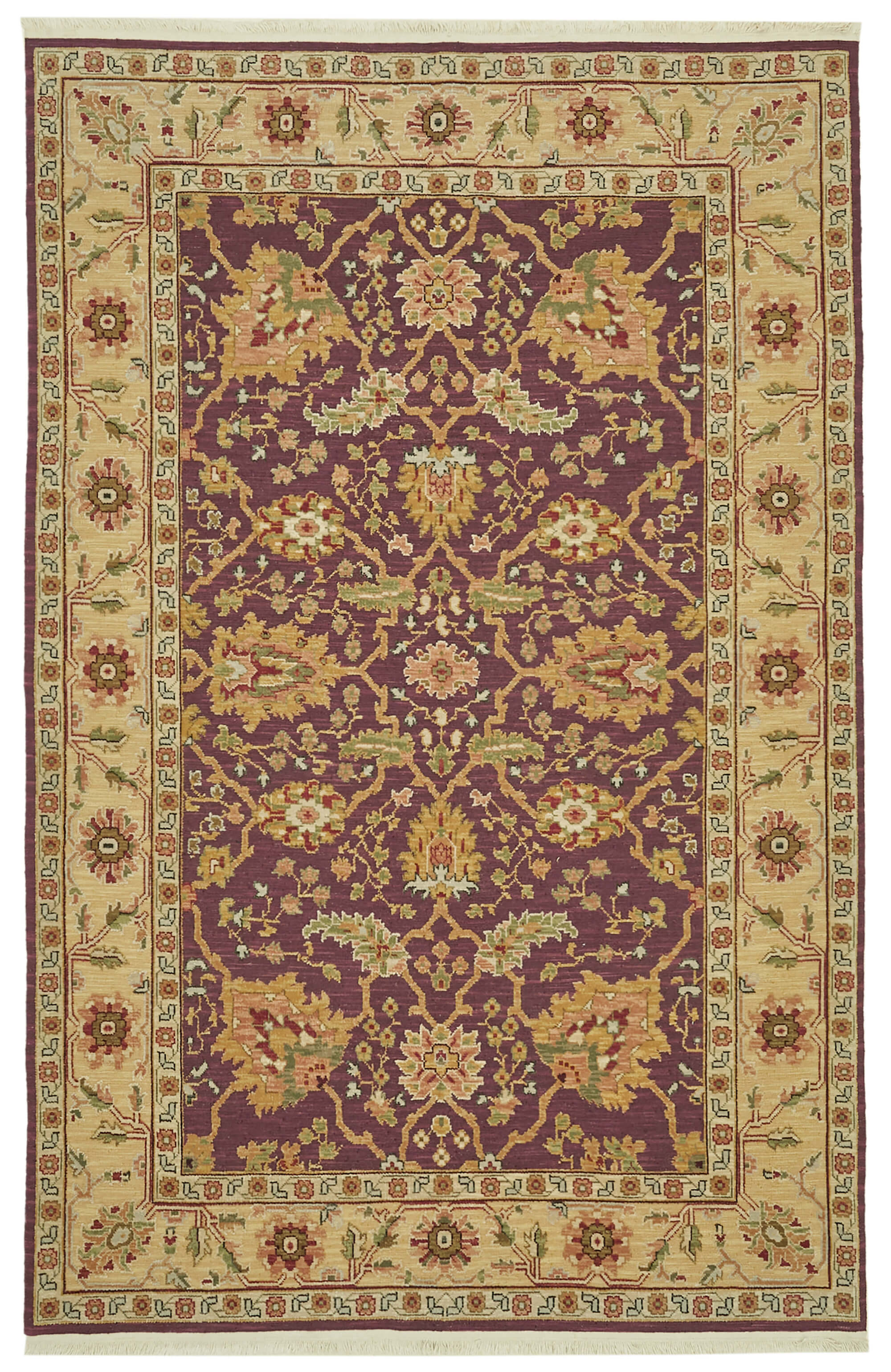 6 x 9 Purple Oushak Rug - 5879