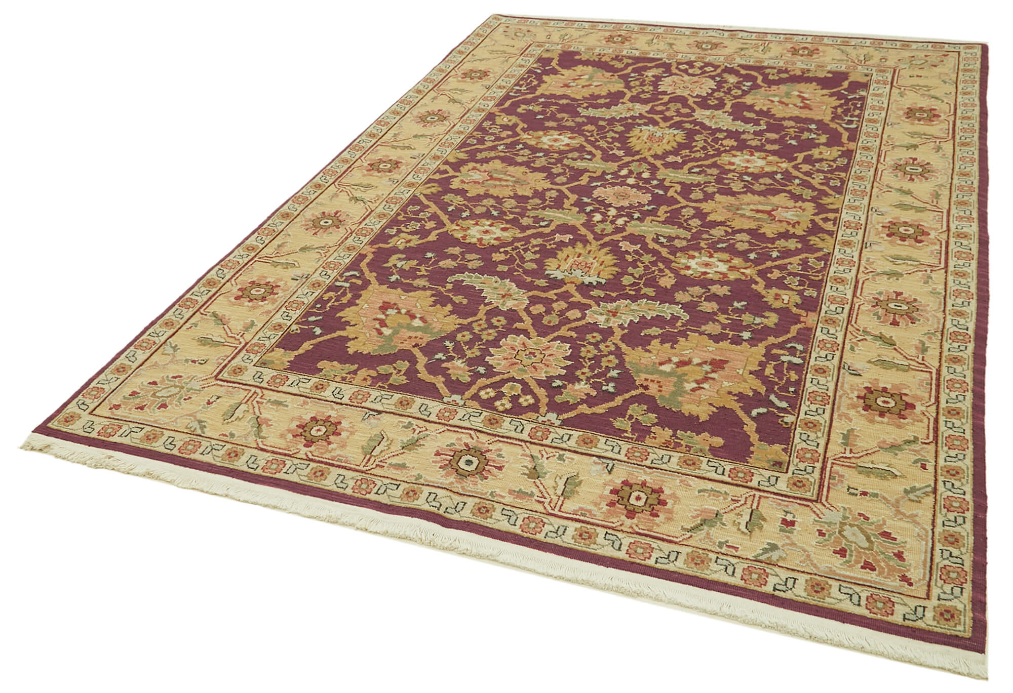 6 x 9 Purple Oushak Rug - 5879