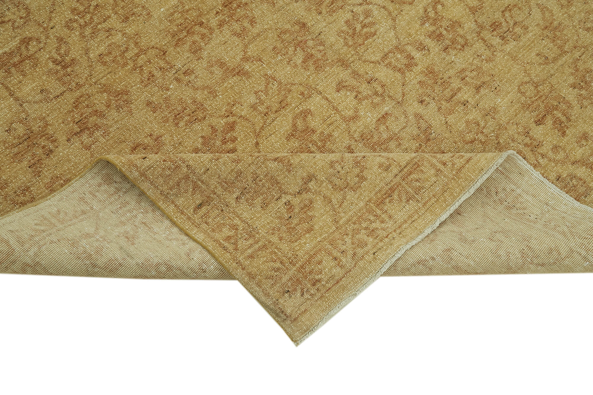 6 x 9 Beige Oushak Rug - 5887