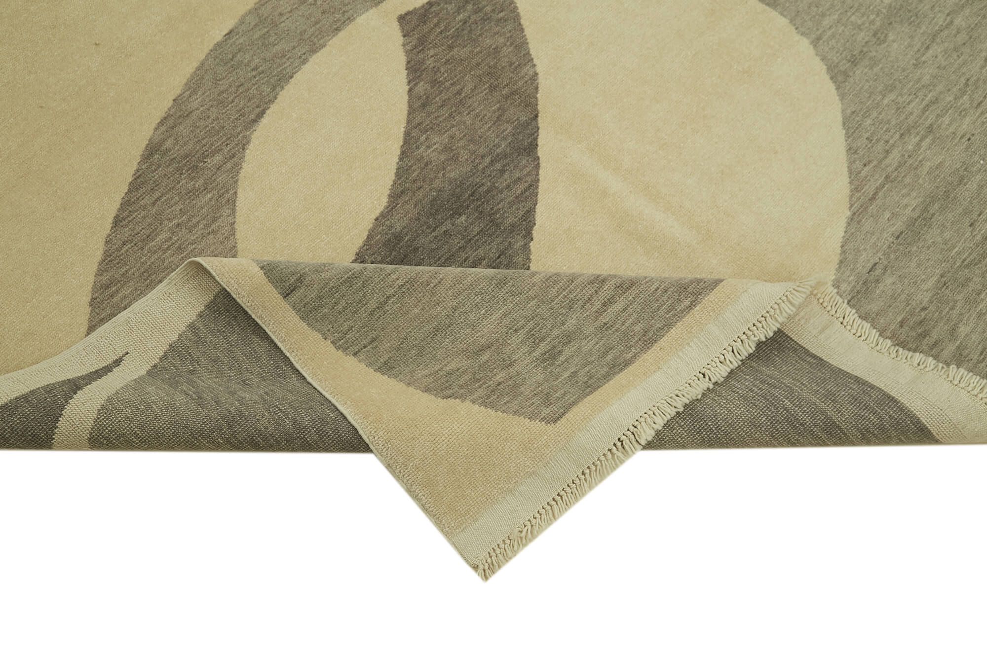 6 x 8 Beige Oushak Rug - 5890