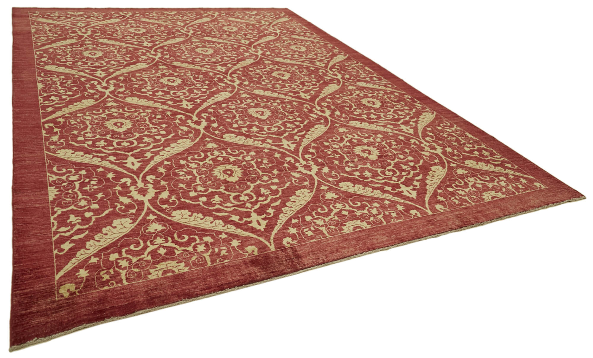 10 x 14 Red Oushak Rug - 5896