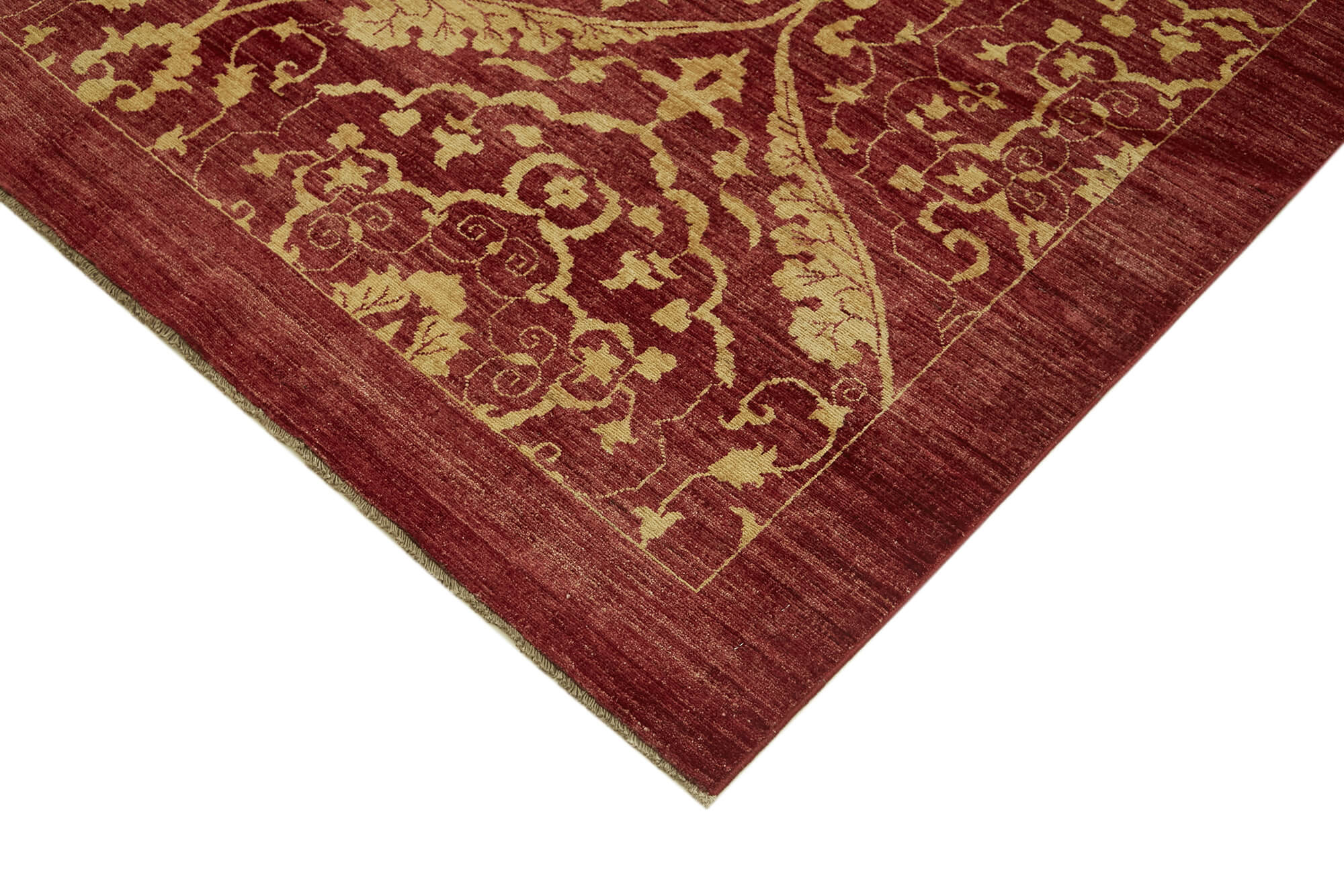 10 x 14 Red Oushak Rug - 5896