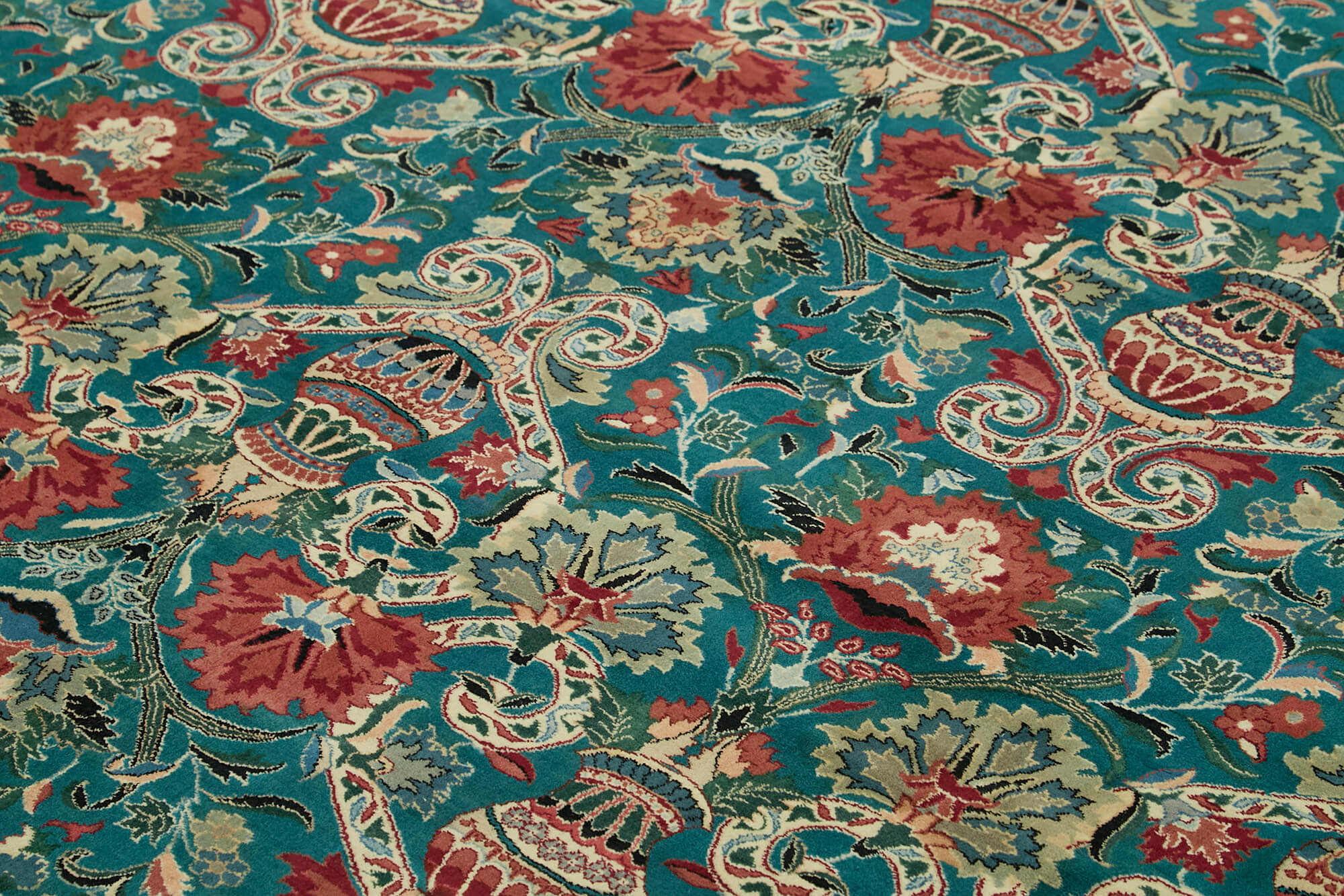 8 x 10 Green Oushak Rug - 5898