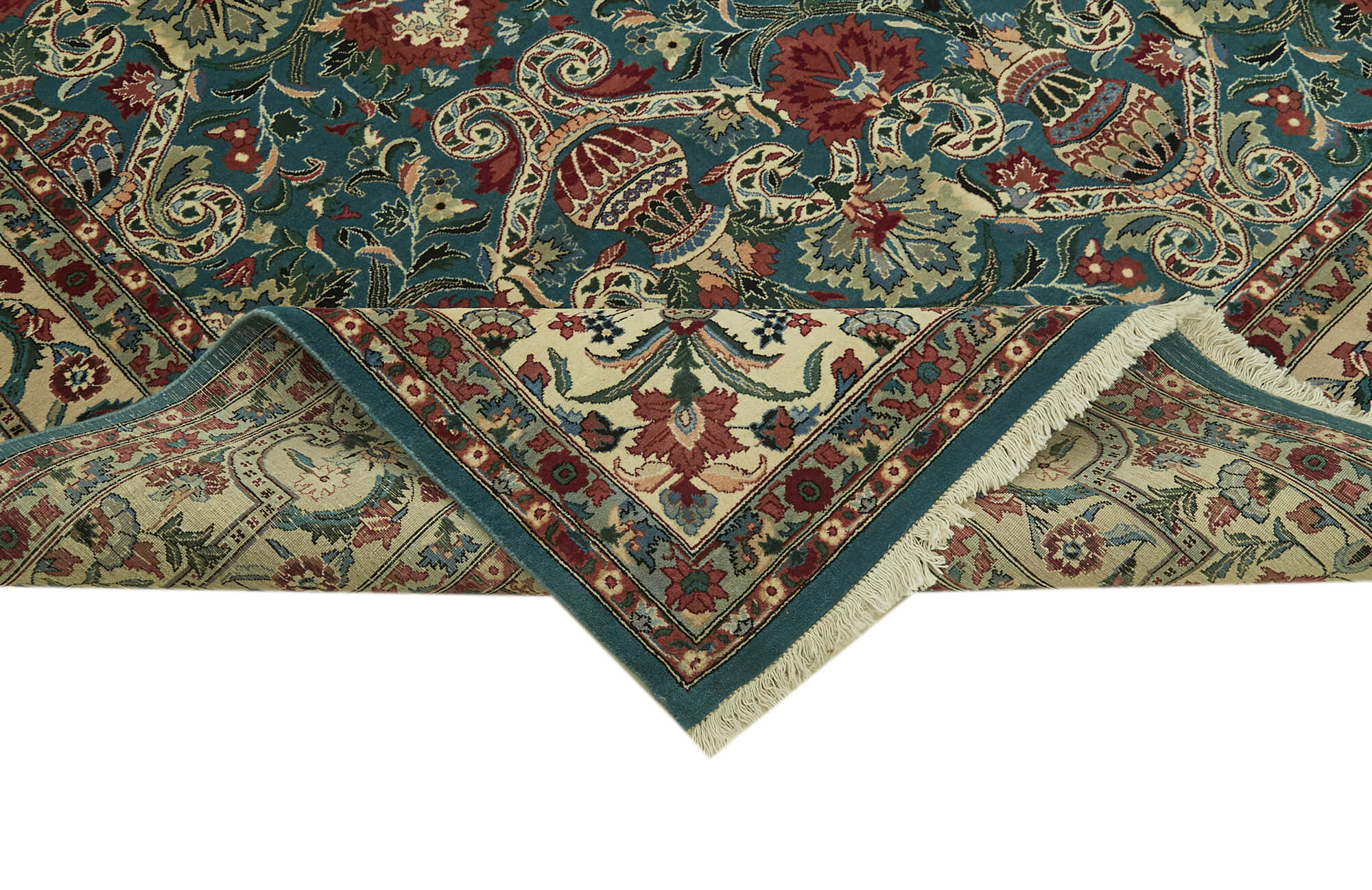 8 x 10 Green Oushak Rug - 5898