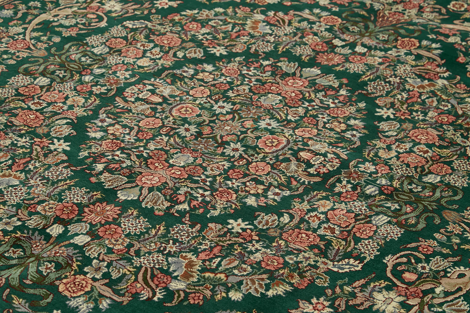 8 x 11 Green Oushak Rug - 5899