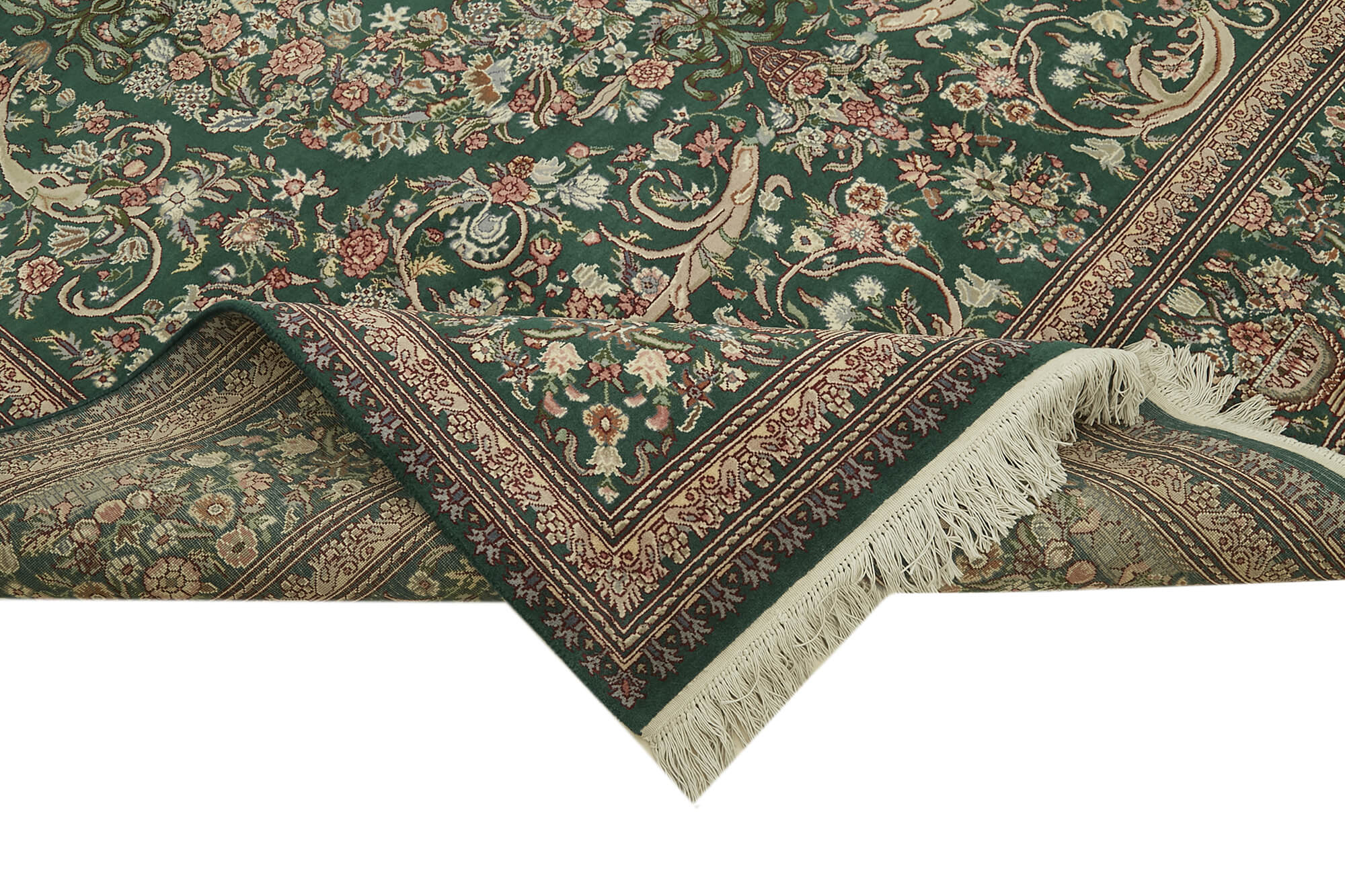 8 x 11 Green Oushak Rug - 5899