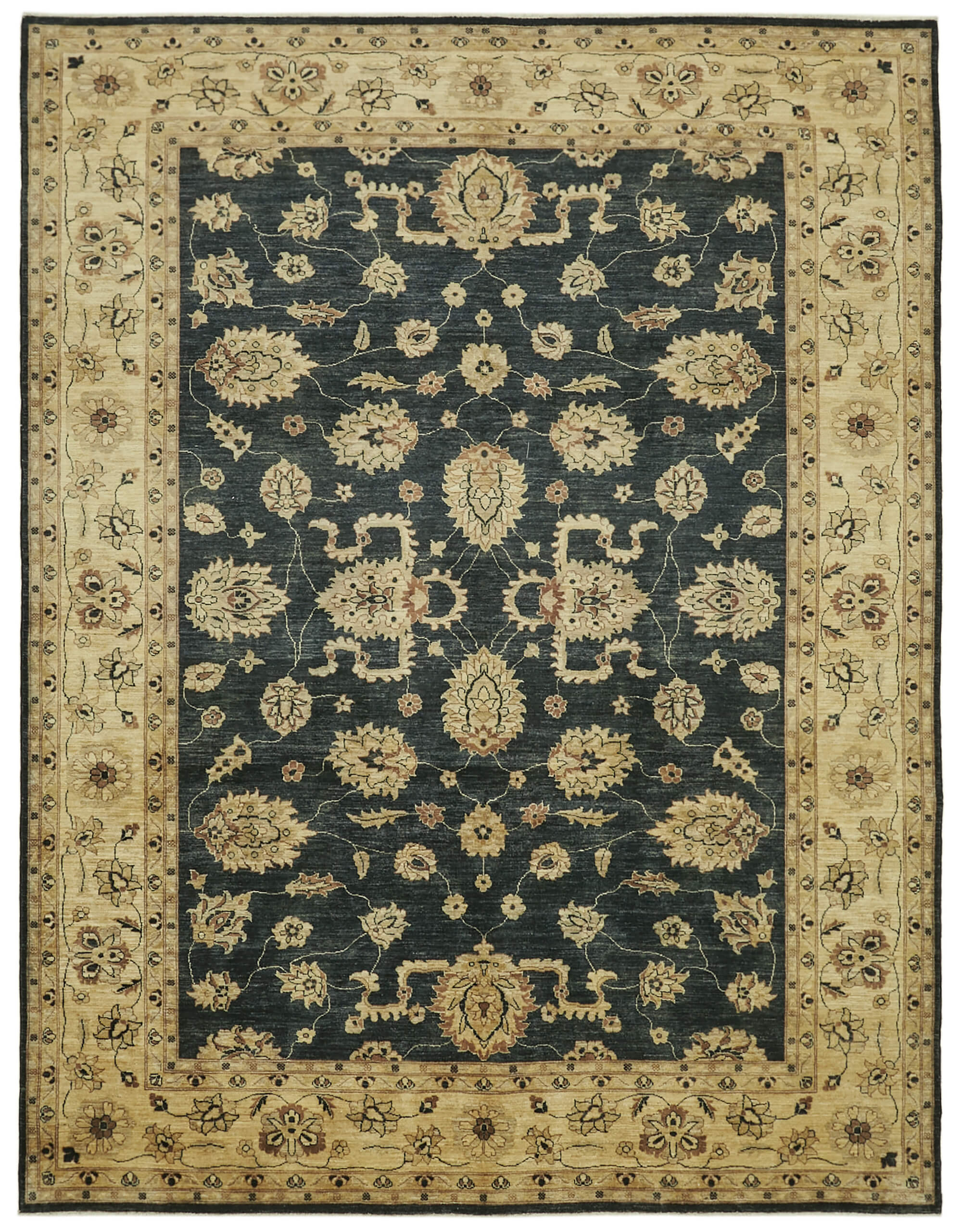 8 x 10 Beige Oushak Rug - 5901