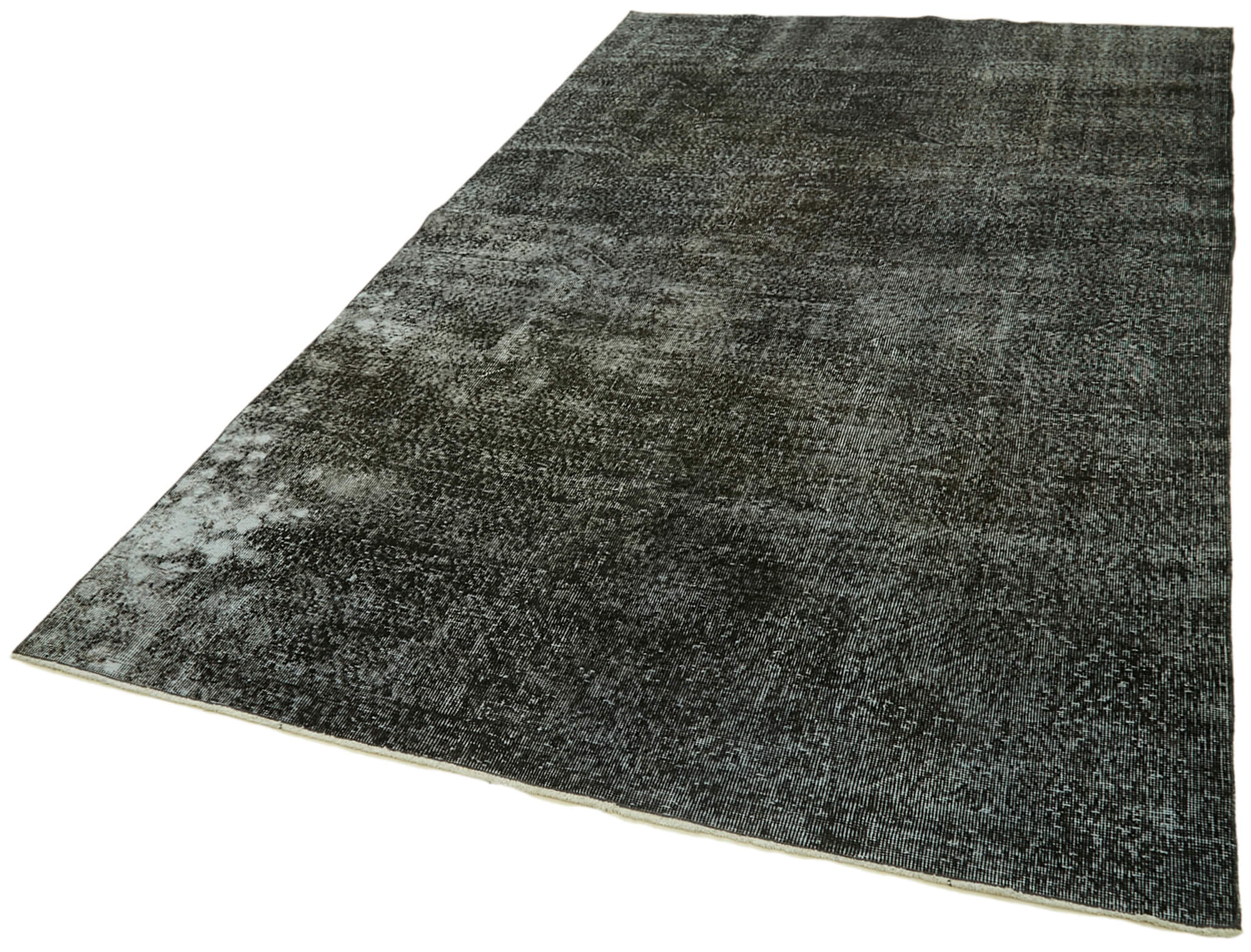 6 x 11 Black Overdyed Rug - 5902