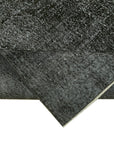 6 x 11 Black Overdyed Rug - 5902