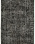 6 x 10 Black Overdyed Rug - 5905